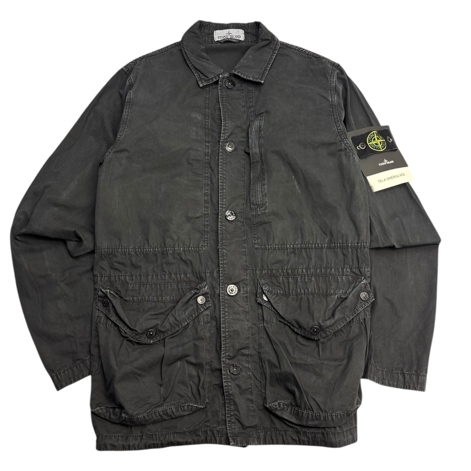 Stone Island Telan Smeriglata Jacket Black
