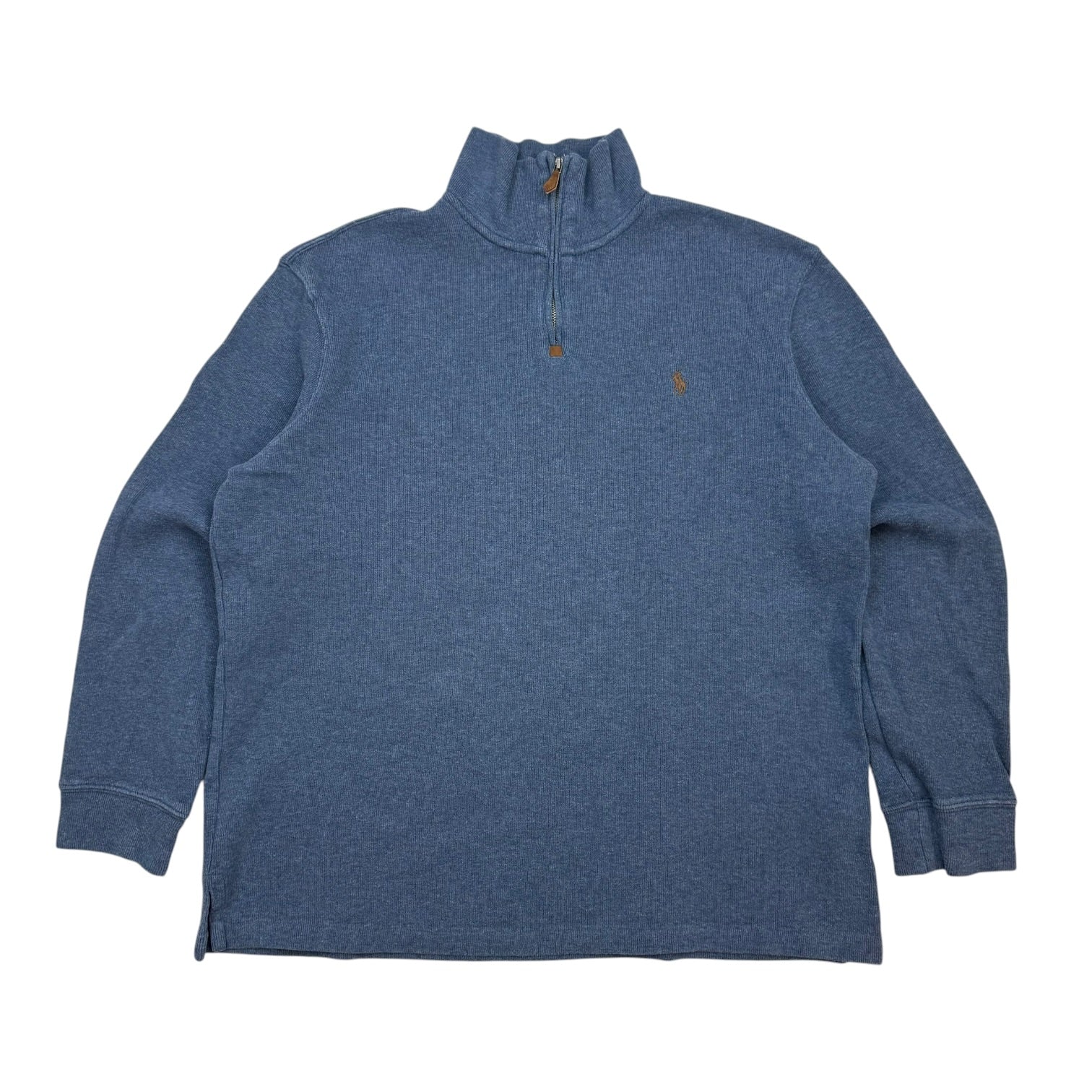 Vintage Polo Ralph Lauren Quarter Zip Sweater Pale Blue