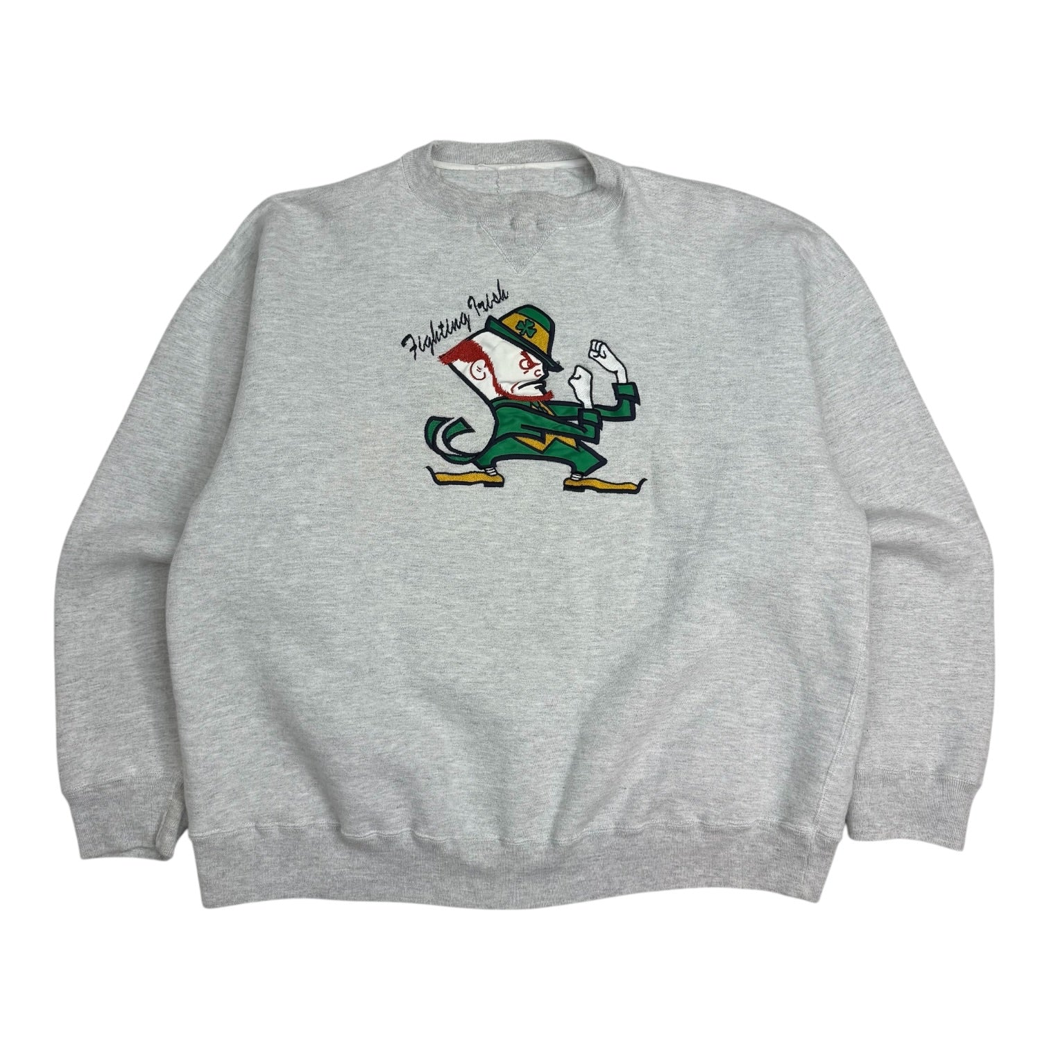 Vintage Notre Dame Fighting Irish Crewneck Grey