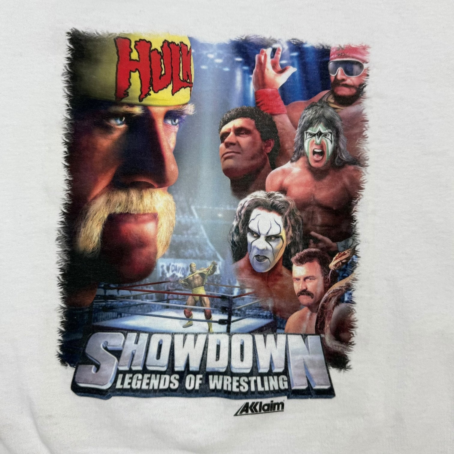 Vintage Showdown Legends Of Wrestling Tee White
