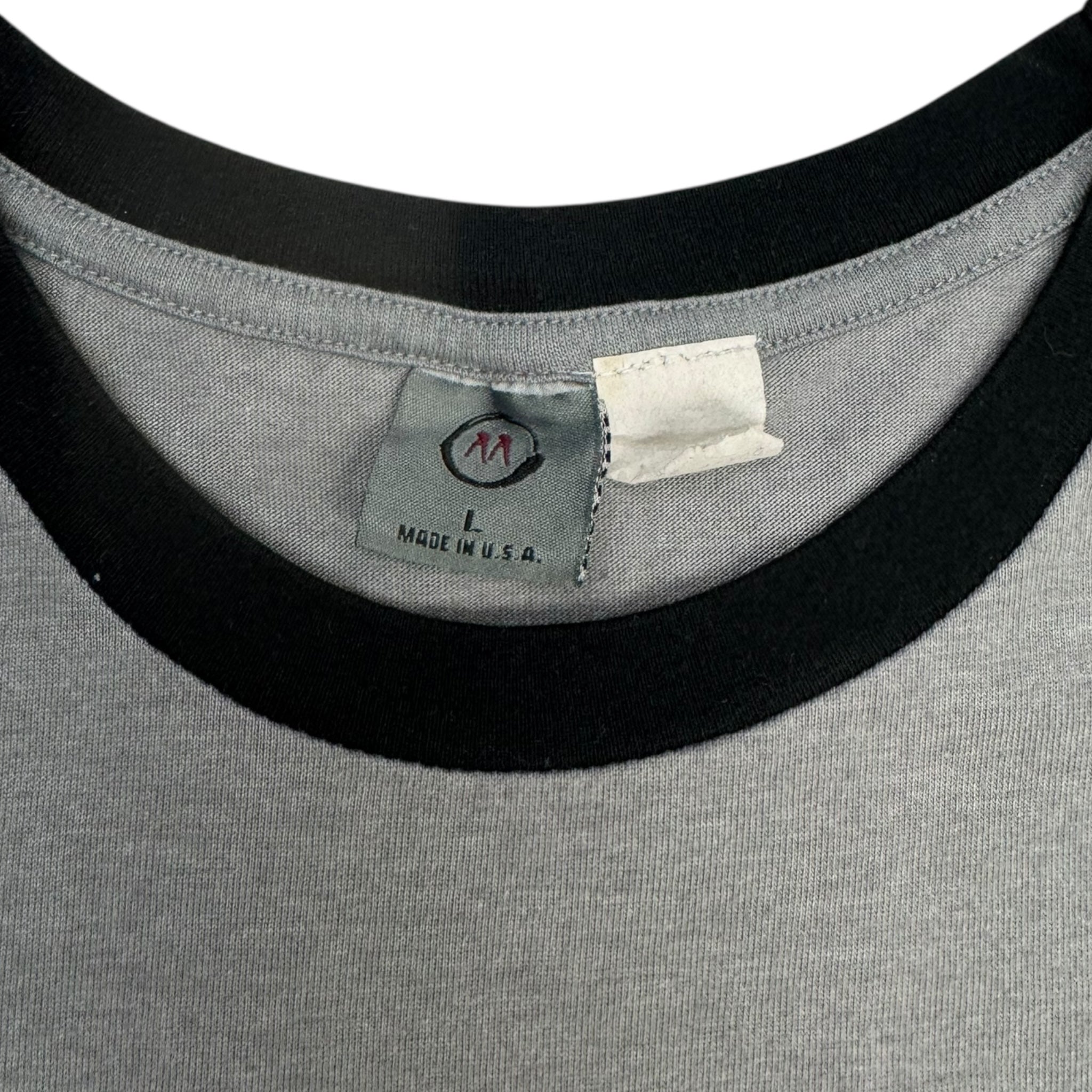 2003 Slipknot Ringer T-Shirt Grey/Black