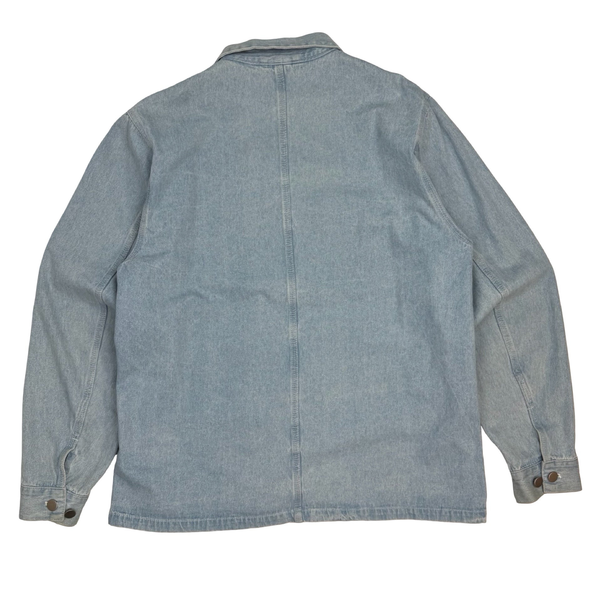 MKI MIYUKI ZOKU Light Wash Denim Chore Jacket Blue