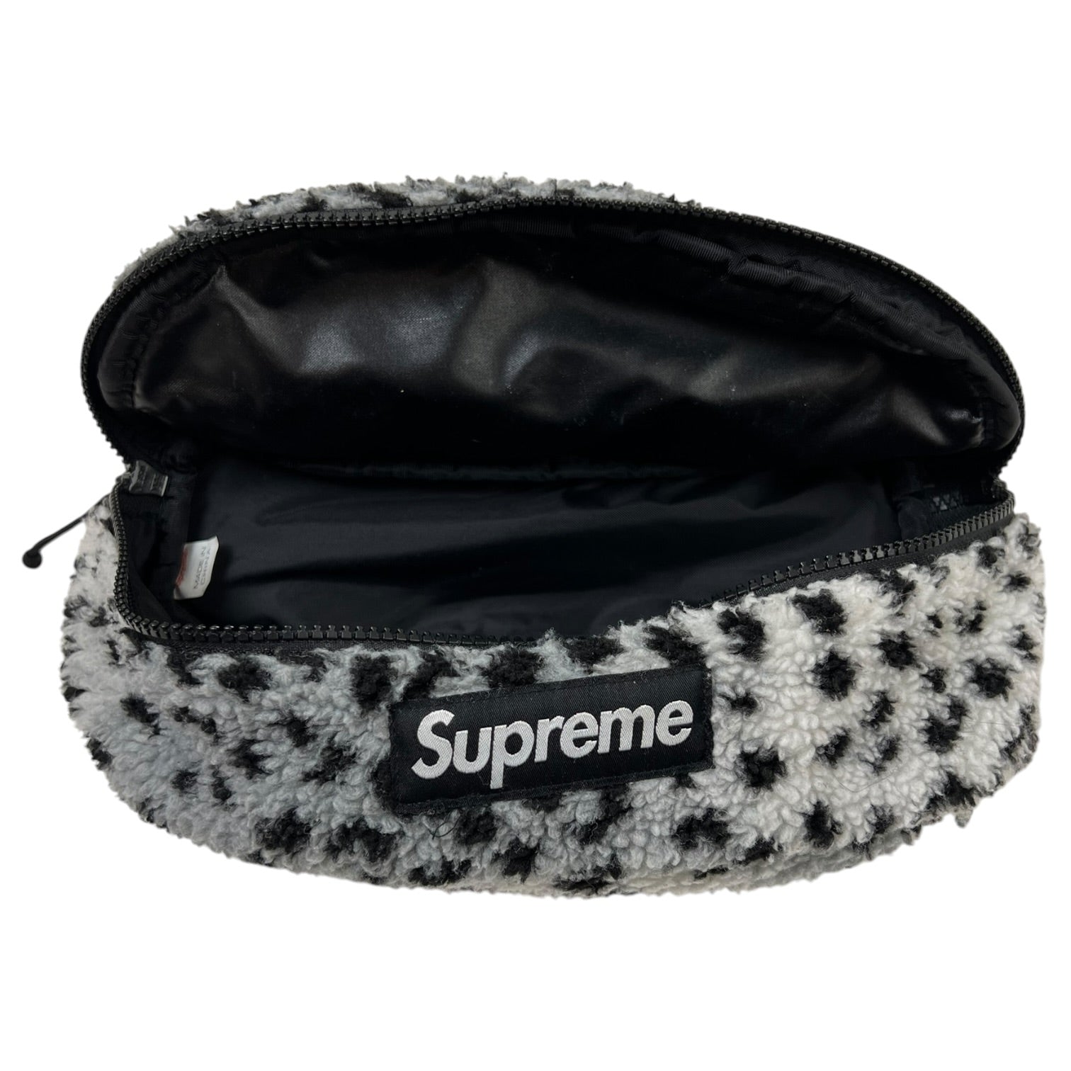 バッグ Supreme 2017AW Leopard Fleece Waist Bag Supreme Leopard Fleece Waist Bag White - FW17 - US