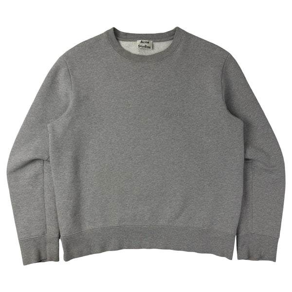 Acne Studios Embossed Logo Crewneck Grey Heather