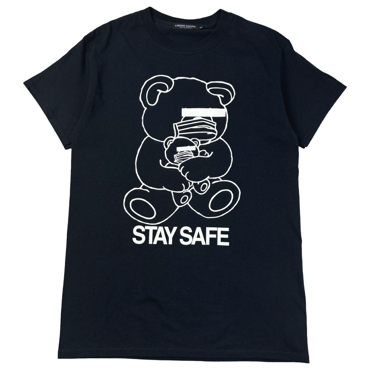 Undercover Stay Safe Bear Tee Black