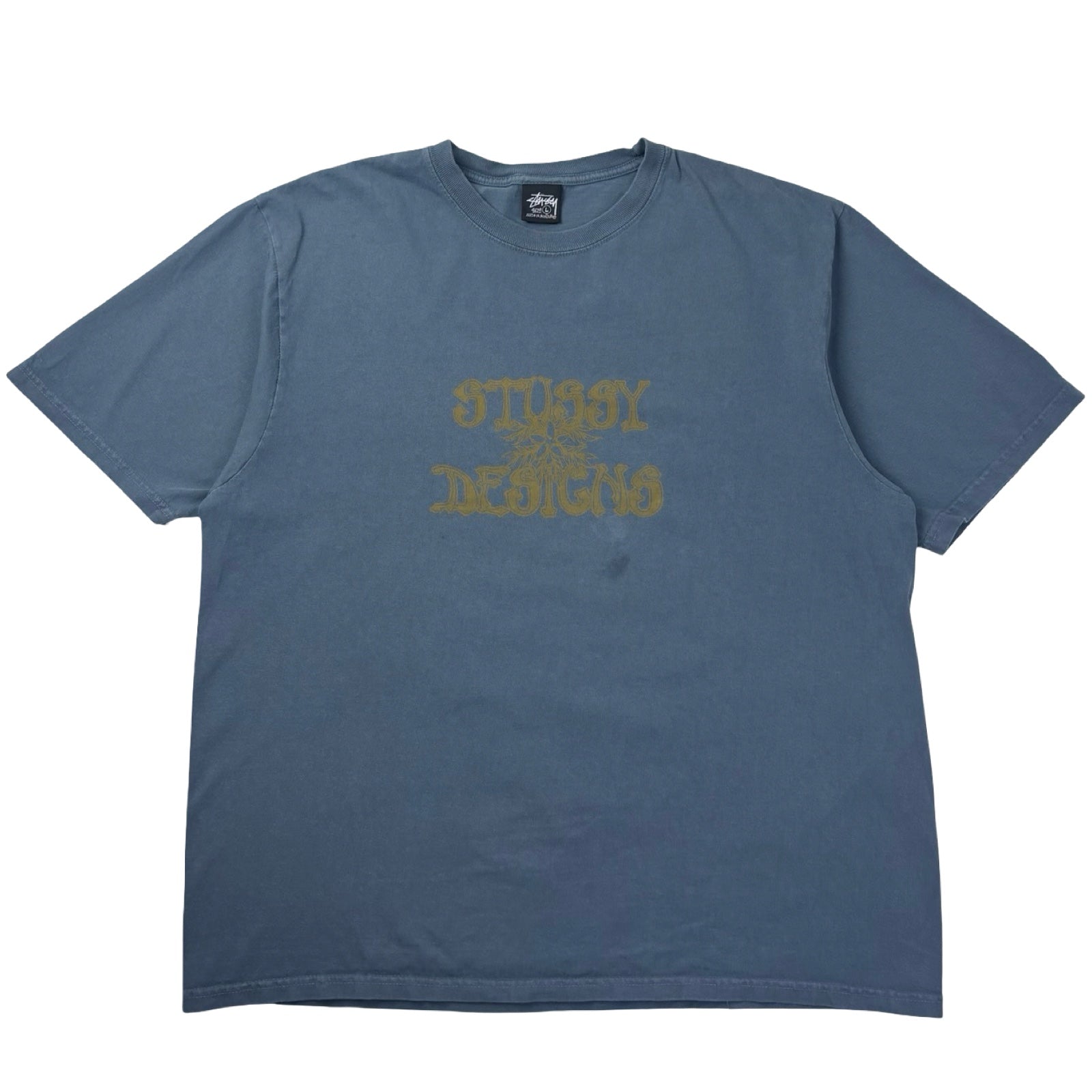 Stussy Wes Palms Tee Pigment Dyed Navy