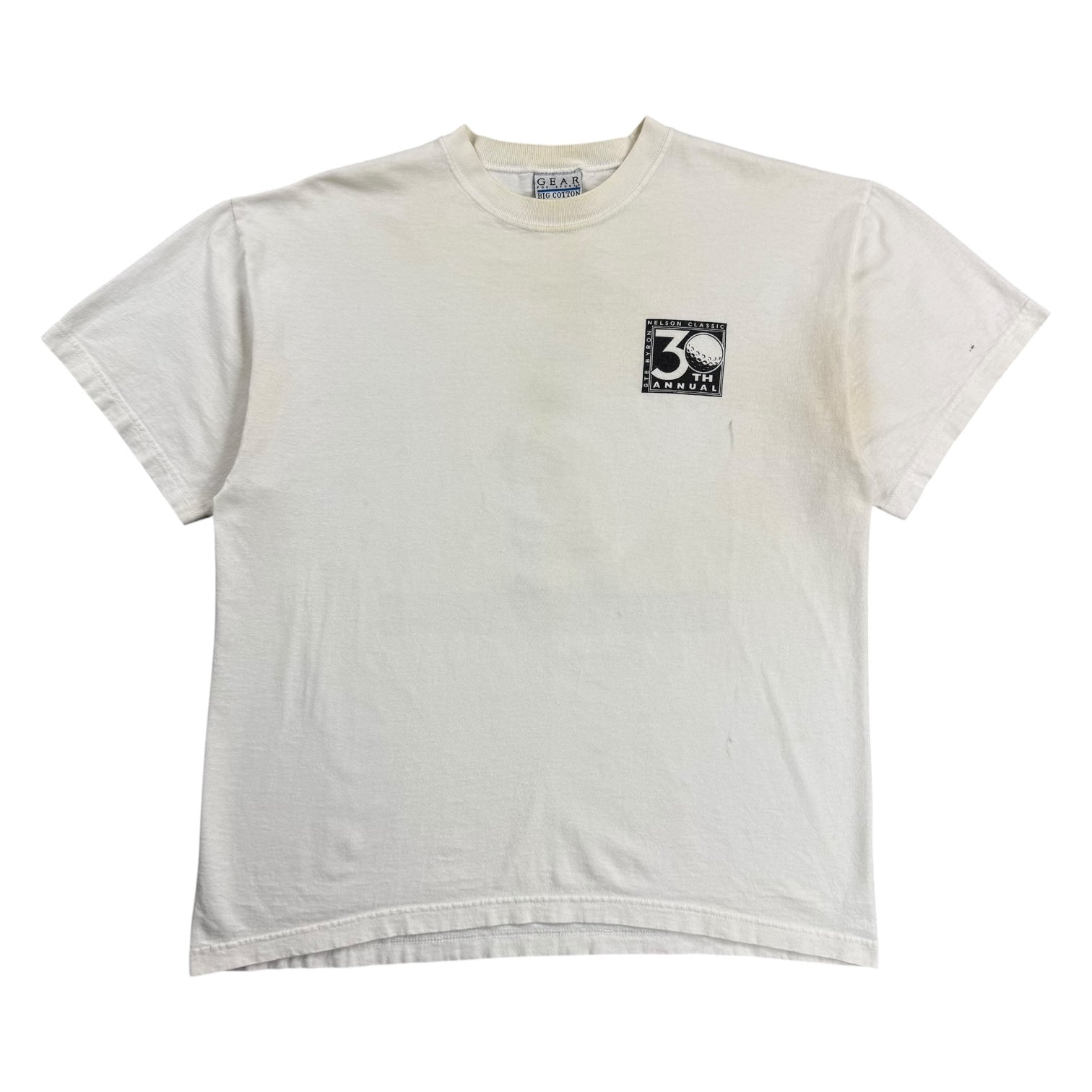 Vintage 30th Annual GTE Byron Nelson Classic Golf Tournament Tee White