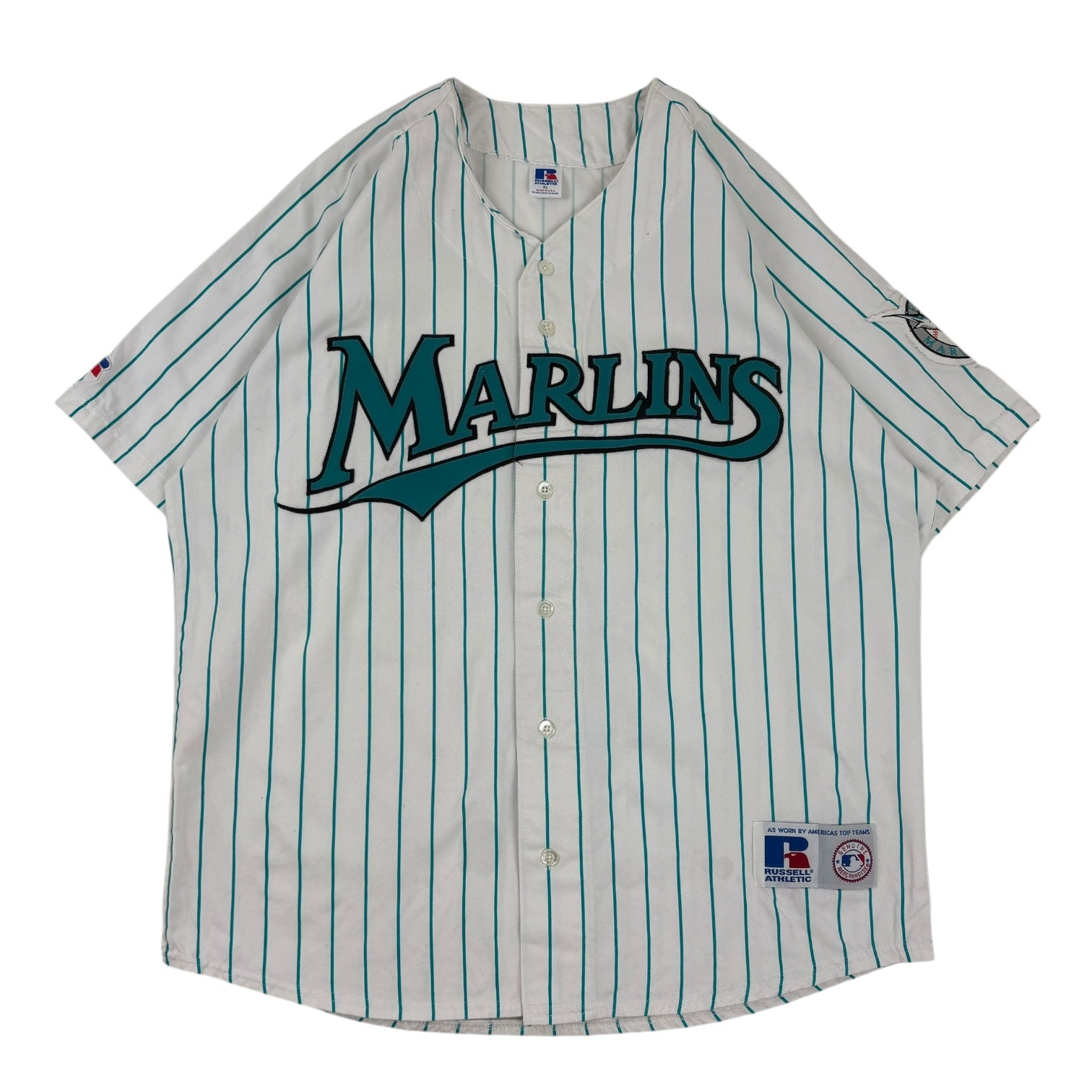 Vintage Florida Marlins Pinstripe Baseball Jersey