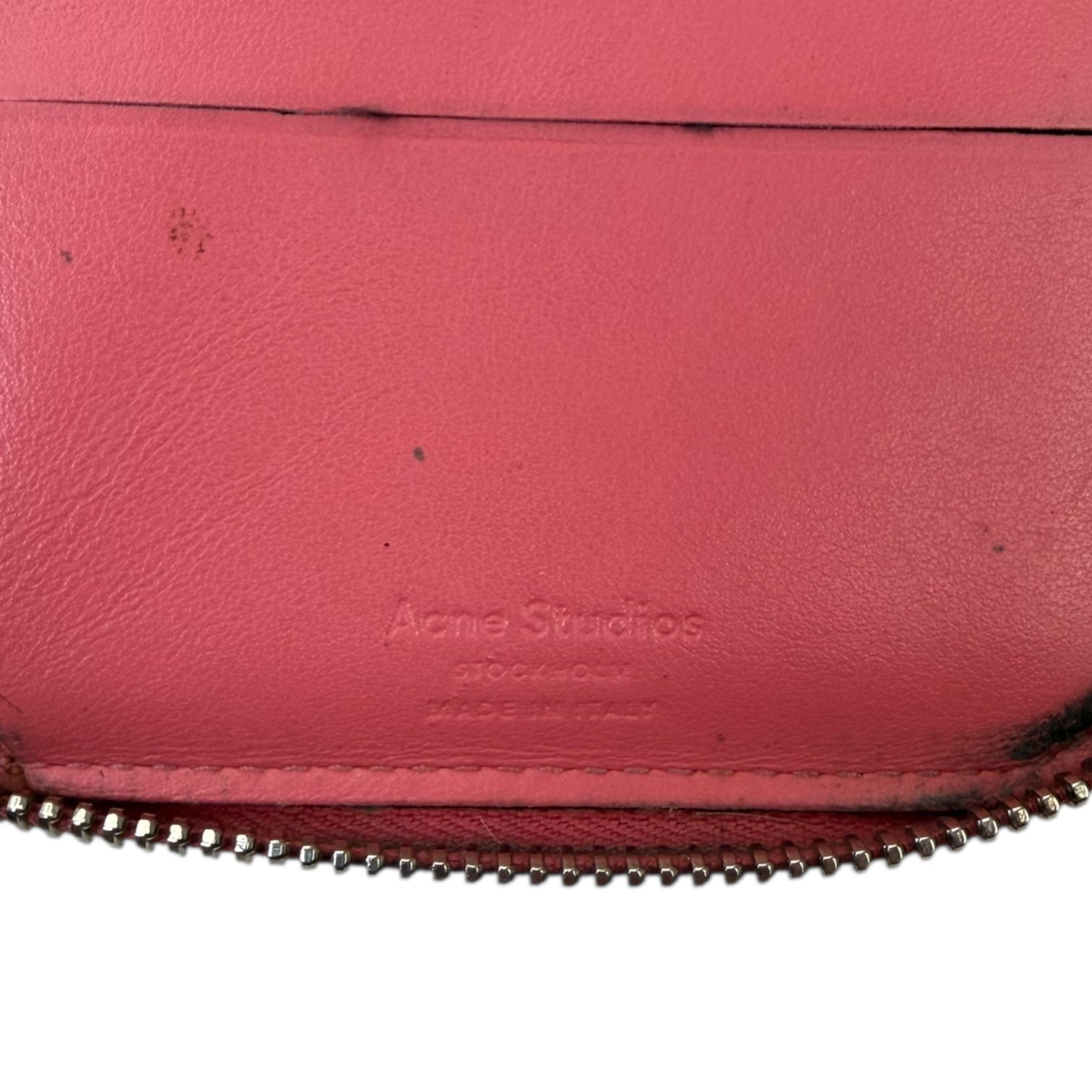 Acne Studios Zipper Wallet Pink