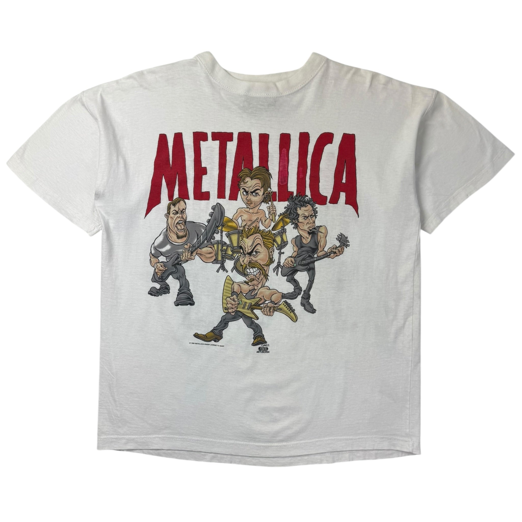 1996 Metallica Chavez Cartoon T-Shirt