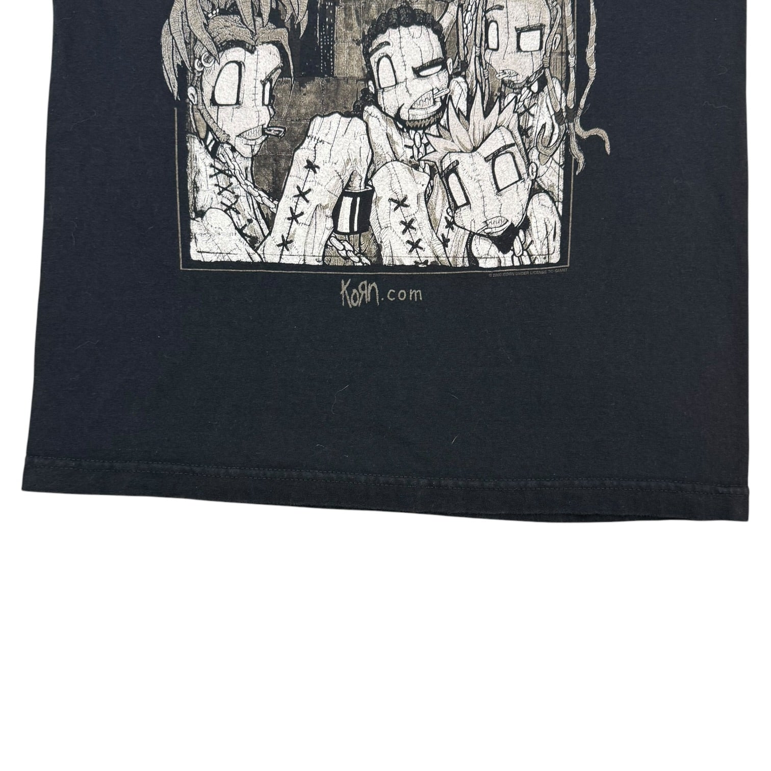 2000 Korn Sick & Twisted Tour Tee Black