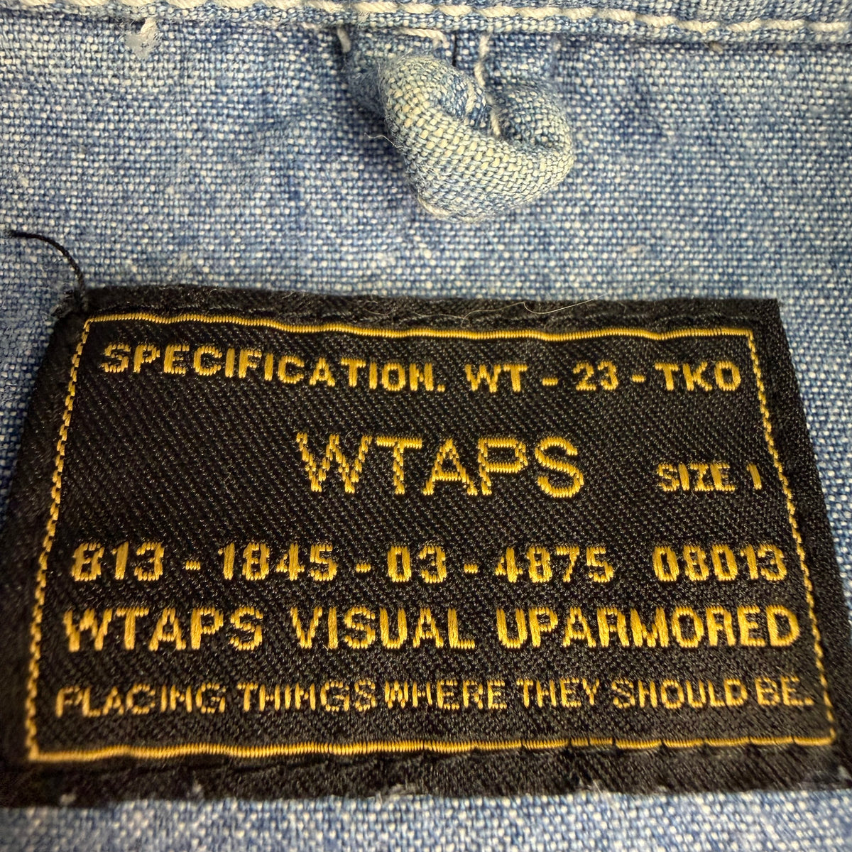 Wtaps Denim Button Up Shirt Blue