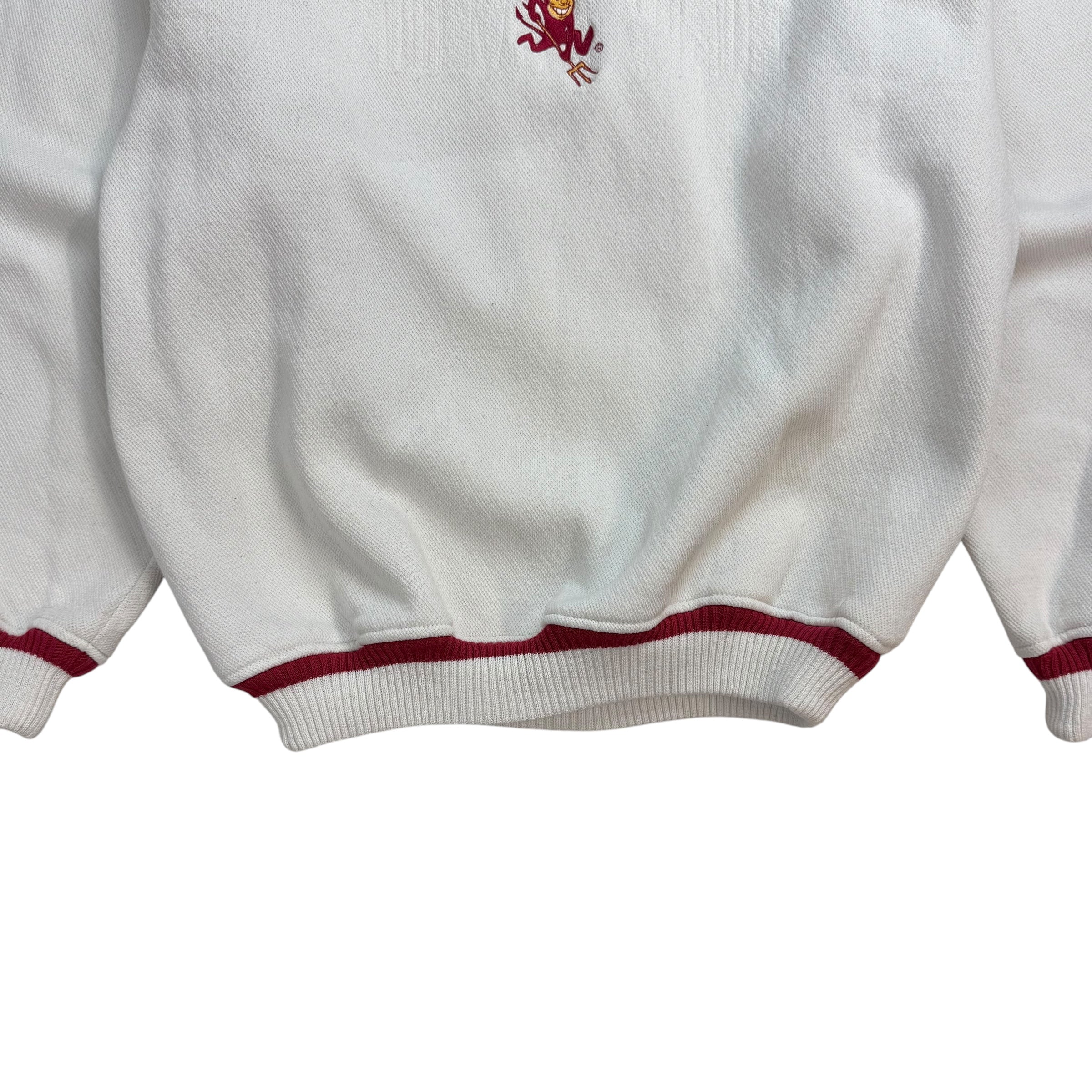 Vintage Arizona State Sun Devils Crewneck White