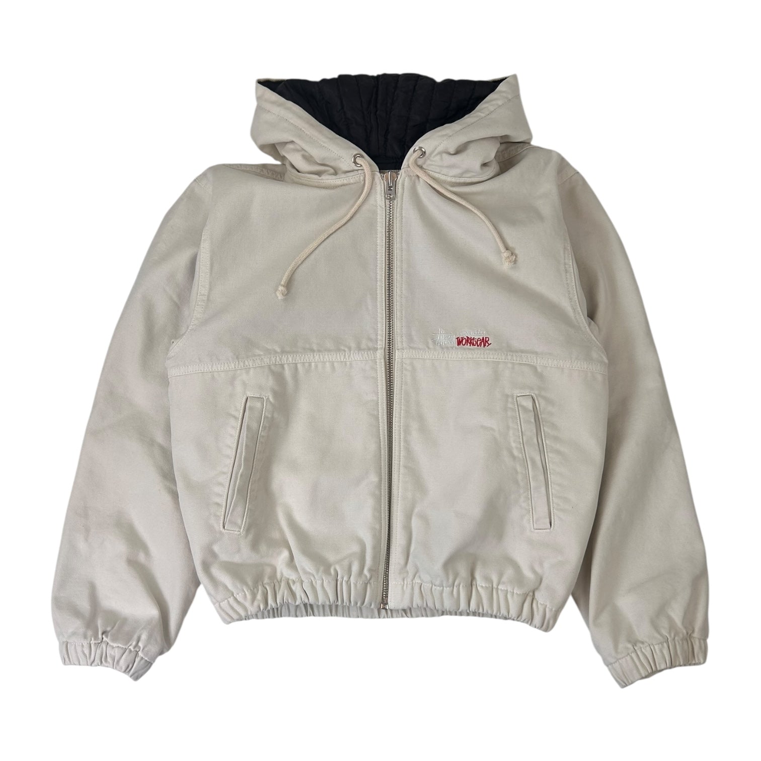 Stussy Canvas Insulated Work Jacket White