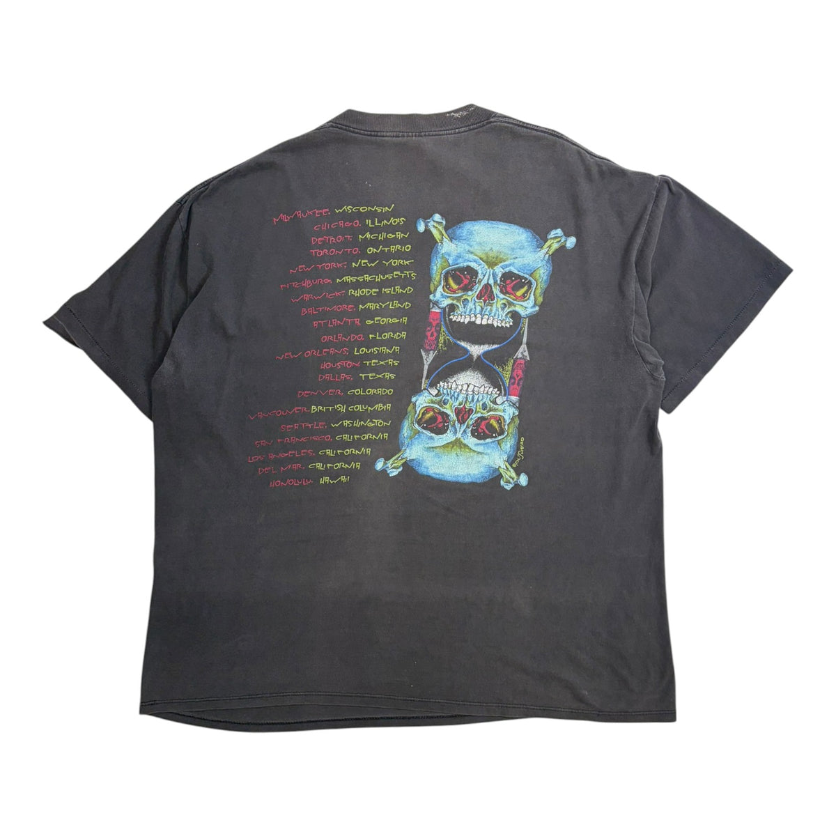 Vintage 1992 Ministry "Just One Fix" T-Shirt Dark Grey