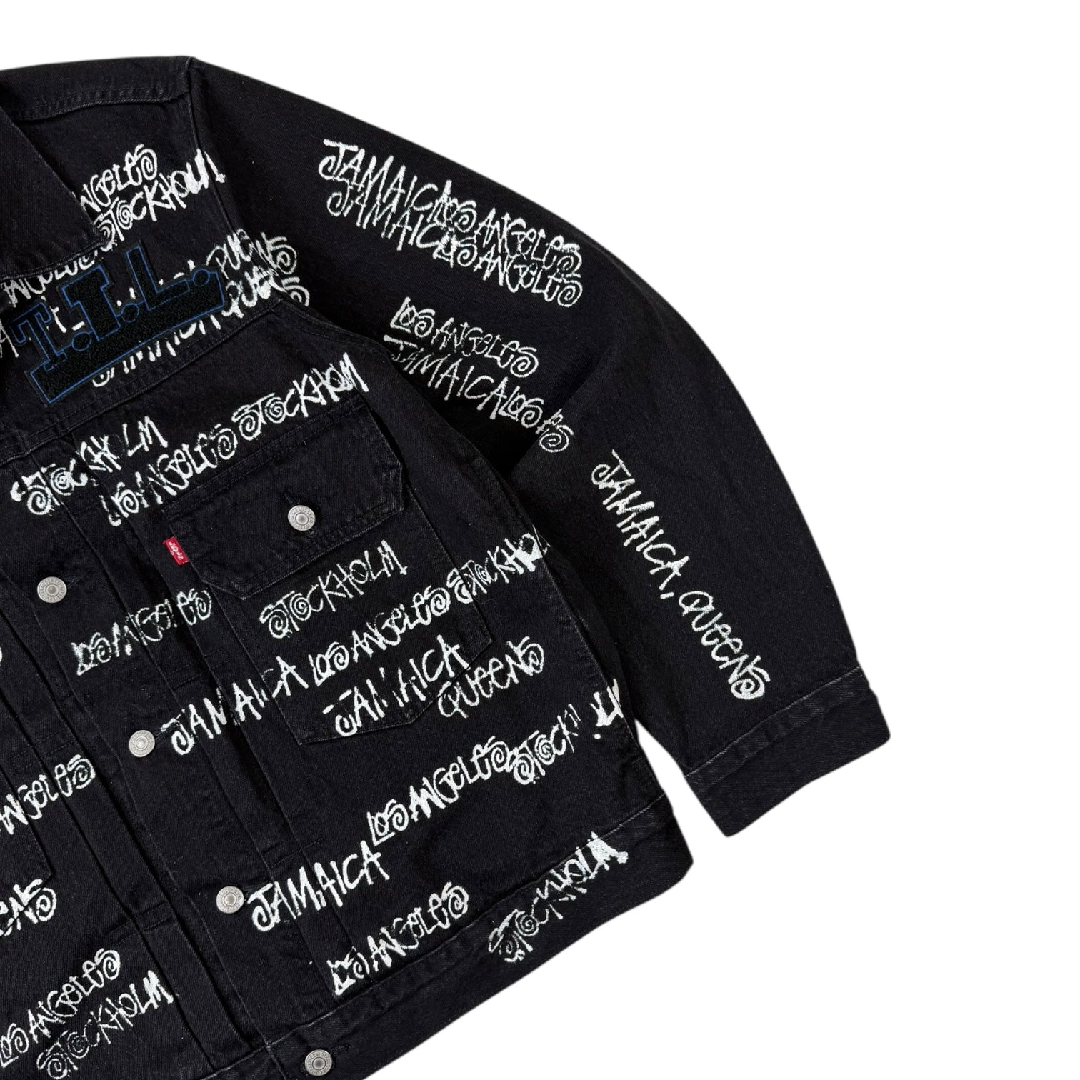 Stussy x Denim Tears x Our Legacy TTL Denim Jacket Black