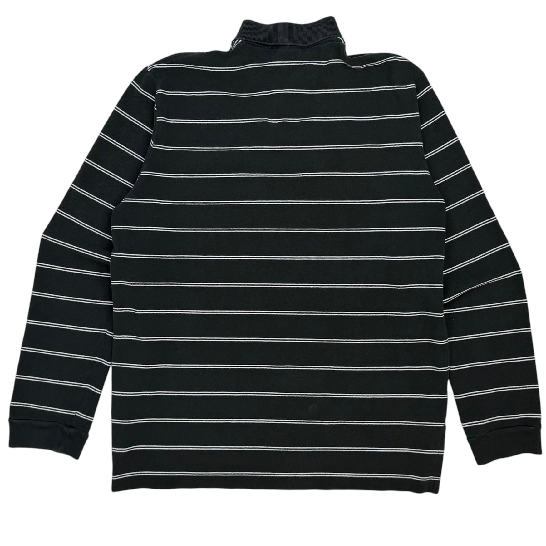 Vintage Polo Ralph Lauren Striped Longsleeve Polo Black/White