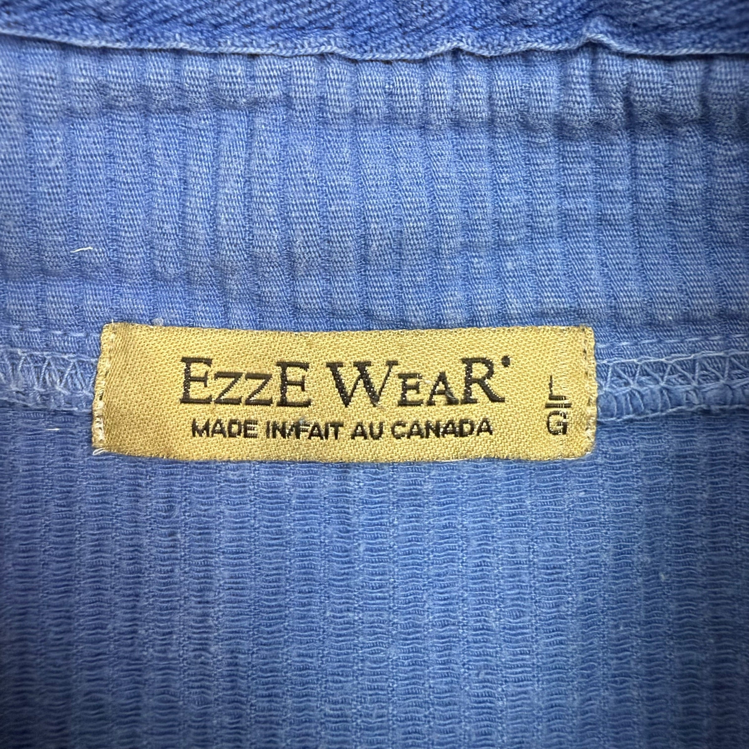 Vintage Ezze Wear Quarter Zip Blue