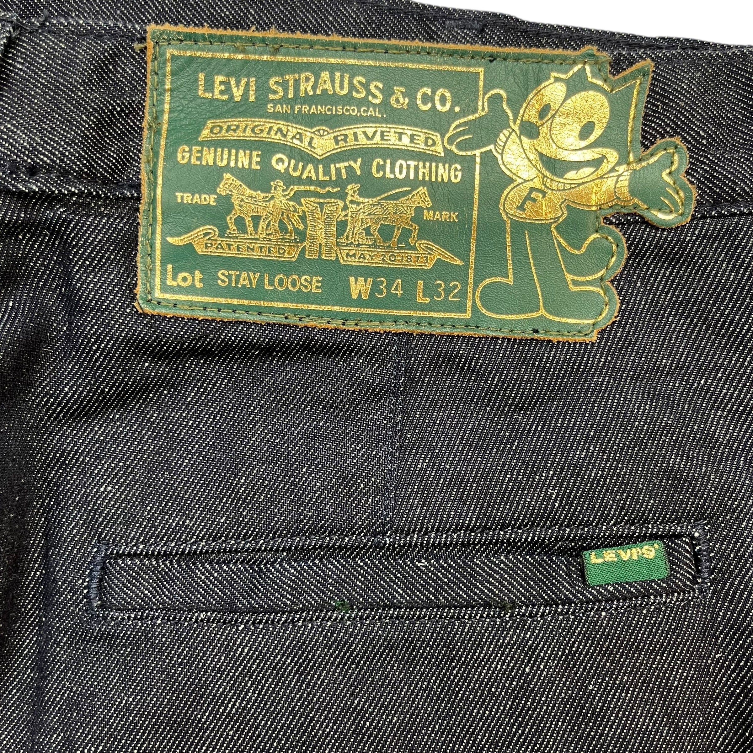 Levi’s Felix The Cat Stay Loose Denim Pants Dark Wash