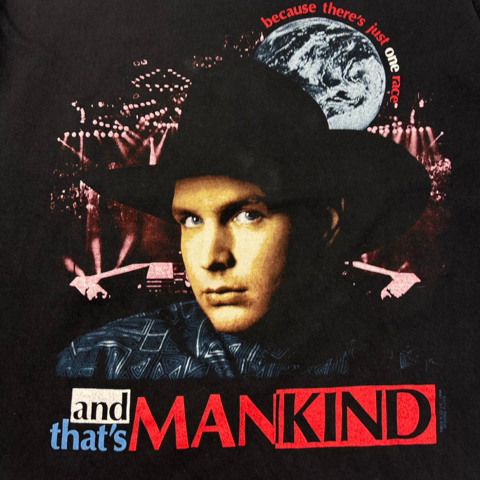 1994 Garth Brooks “And That’s Mankind” T-Shirt Black