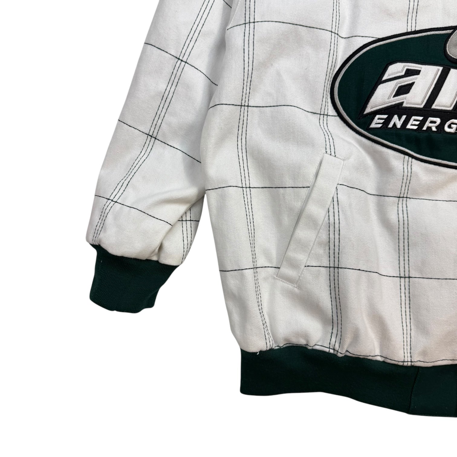 Vintage NASCAR Dale Earnhardt Jr. Amp Energy Jacket White/Green