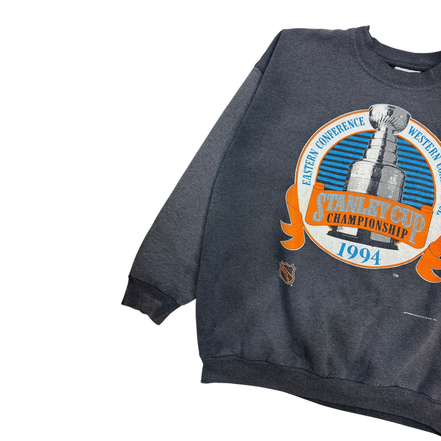 1994 NHL Stanley Cup Championship Crewneck Faded Black