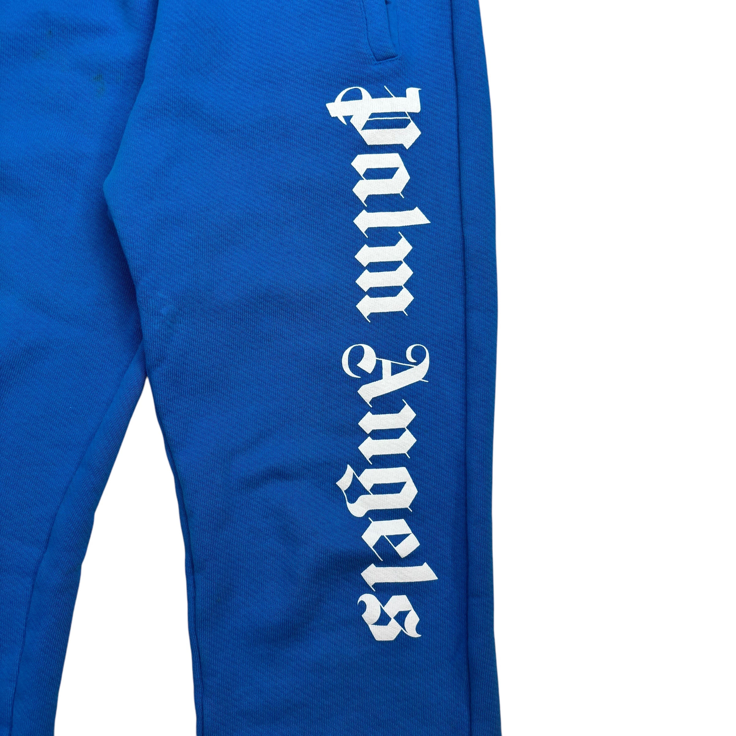 Palm Angels Kids Sweatpants Blue