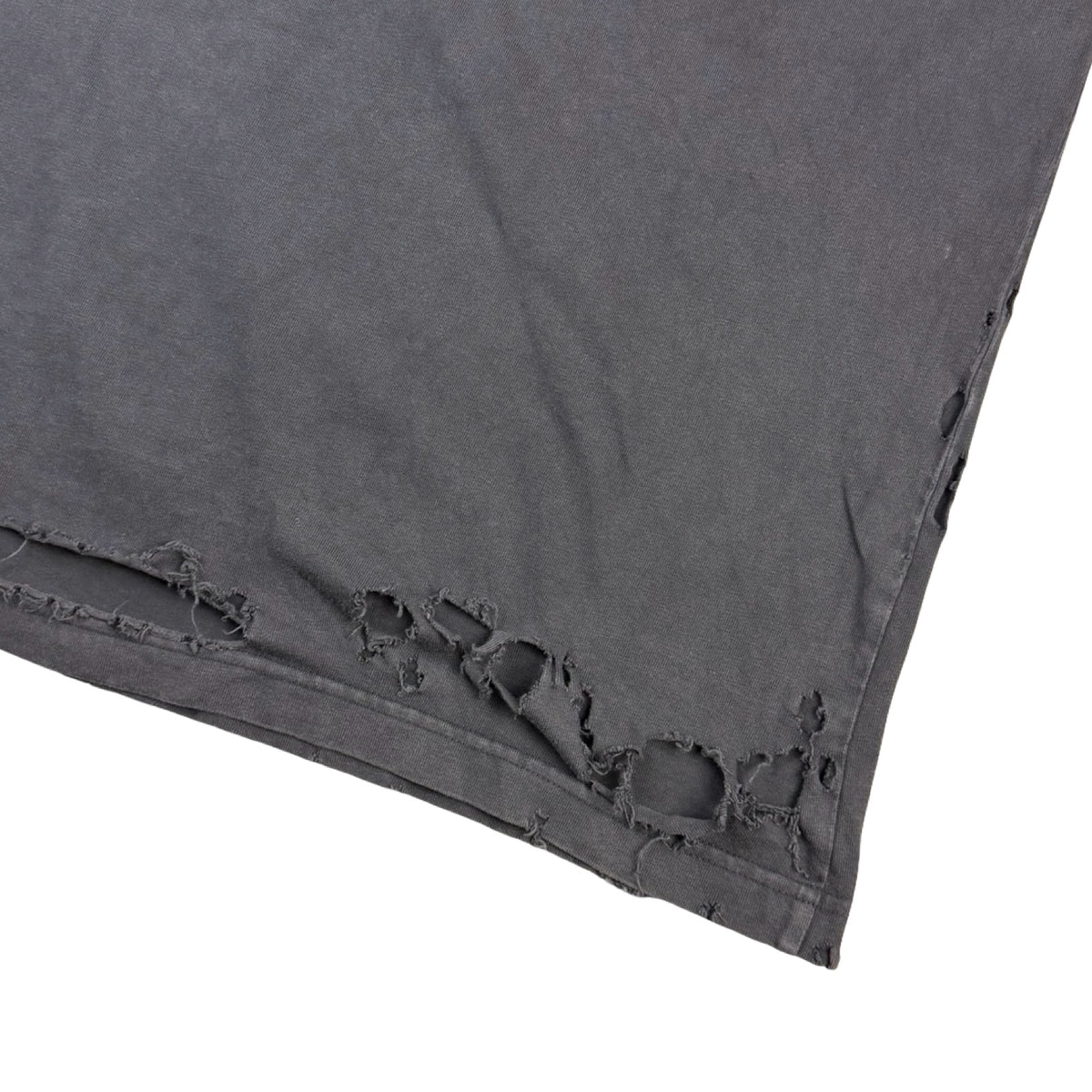 Balenciaga Speedhunters Distressed Oversized T-Shirt Dark Charcoal