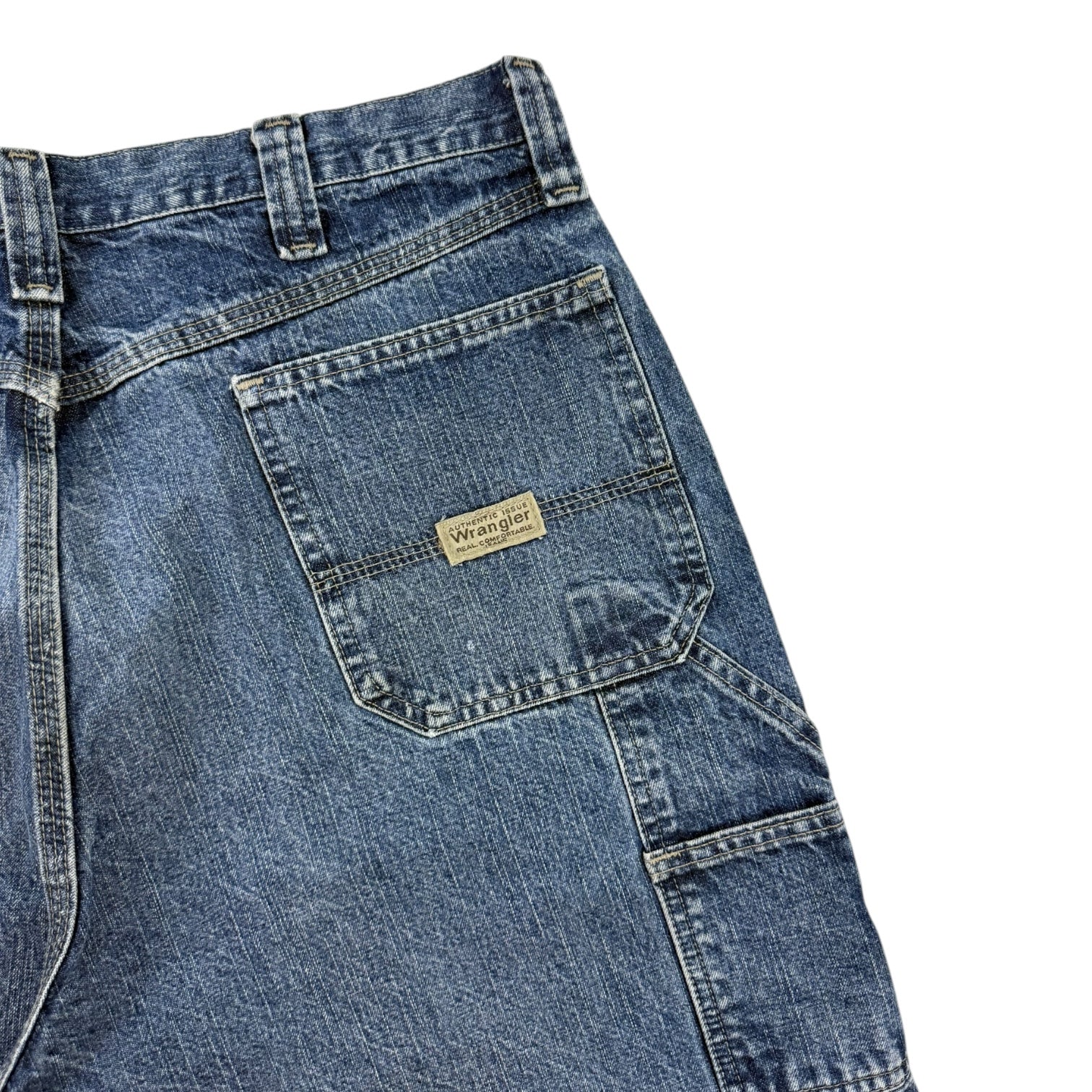 Vintage Wrangler Carpenter Jorts Dark Wash