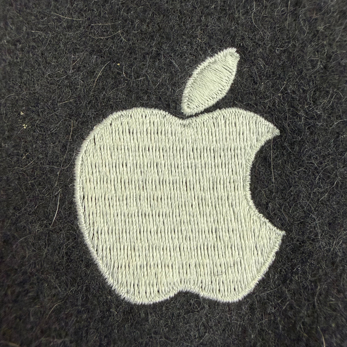 Vintage Apple “Think Different” Leather Sleeve Varsity Jacket Black