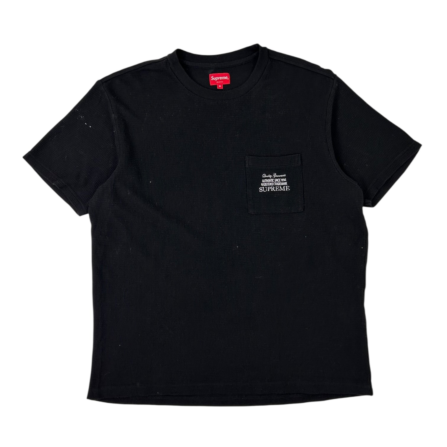 Supreme Waffle Pocket T-Shirt Black