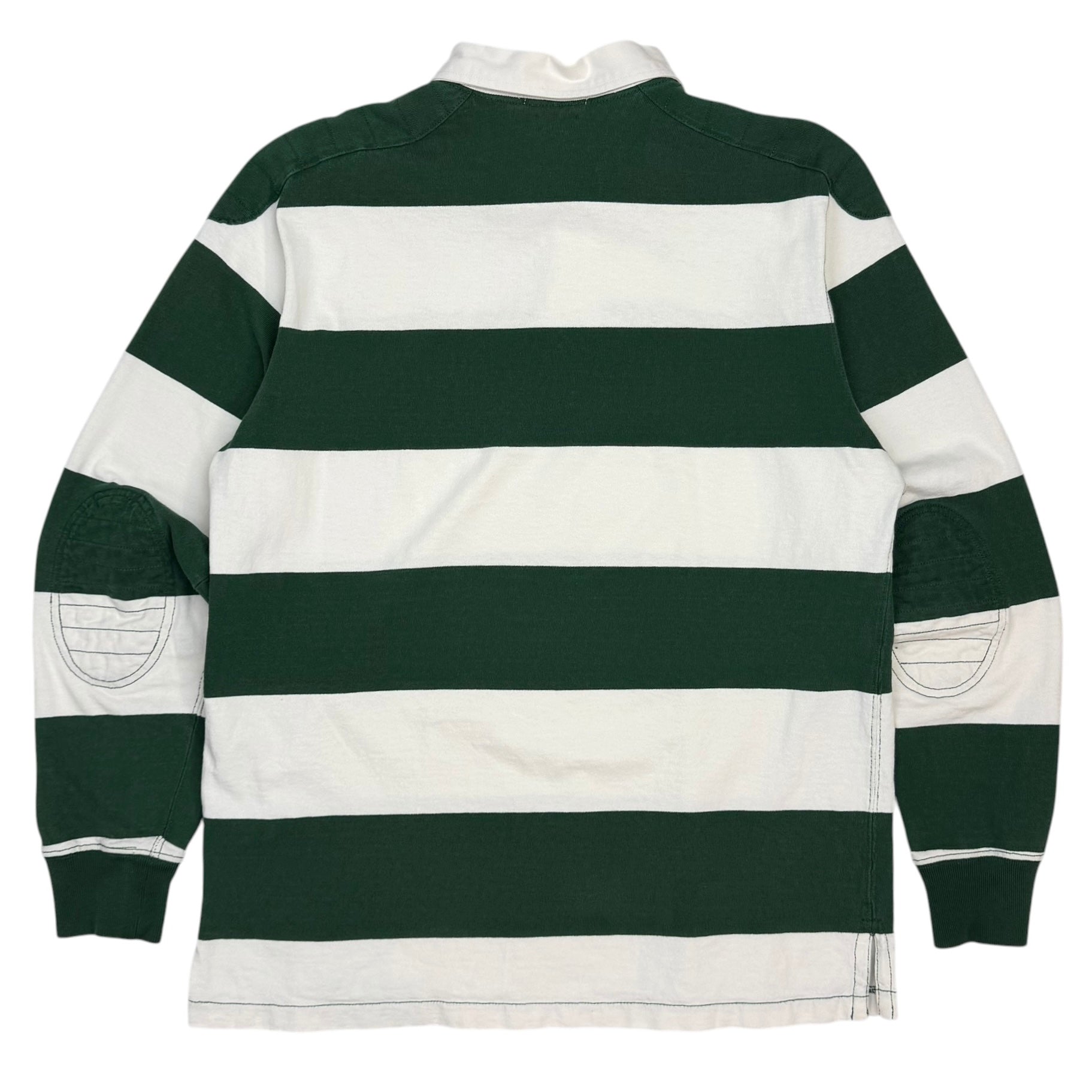 Vintage Polo Ralph Lauren Longsleeve Striped Rugby Green/White