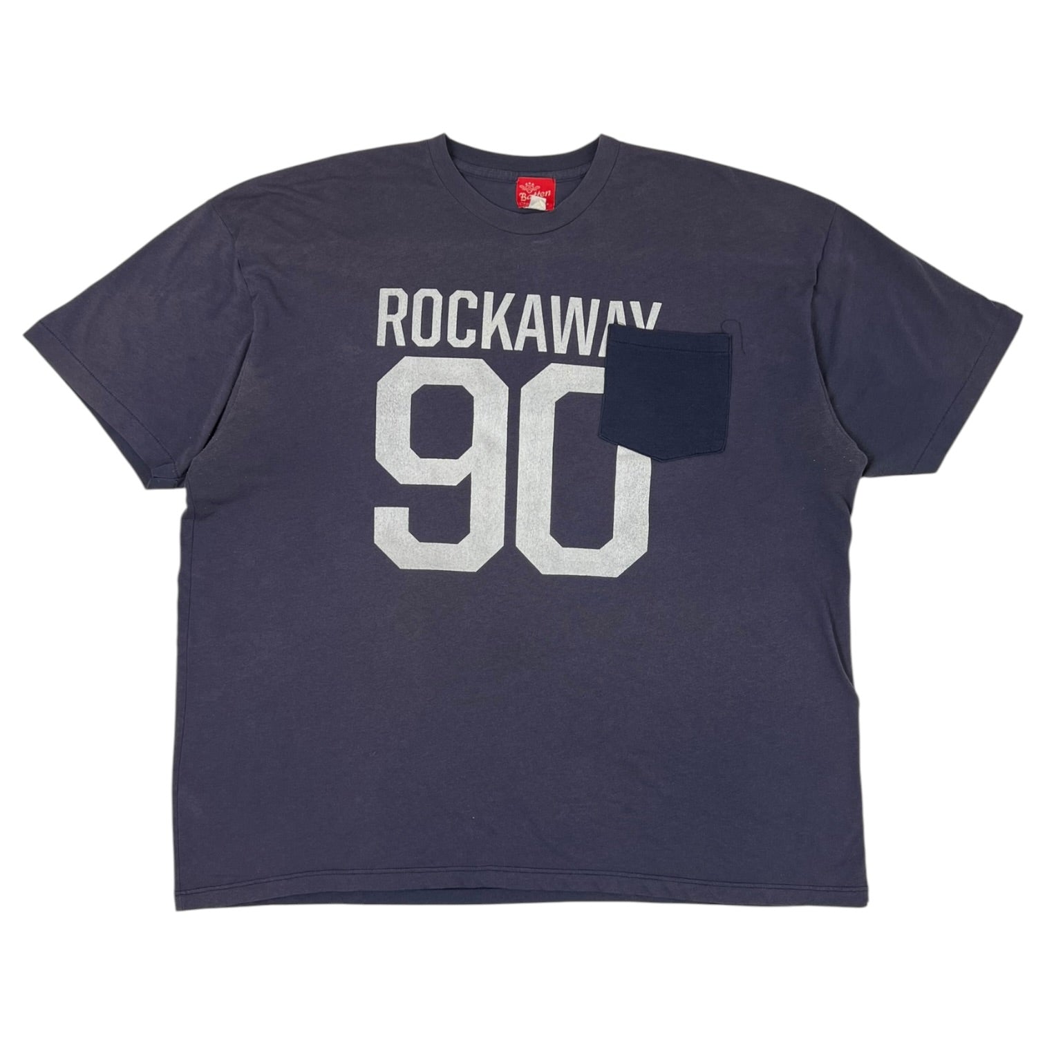 Battenwear “ROCKAWAY90” Pocket T-Shirt Washed Navy