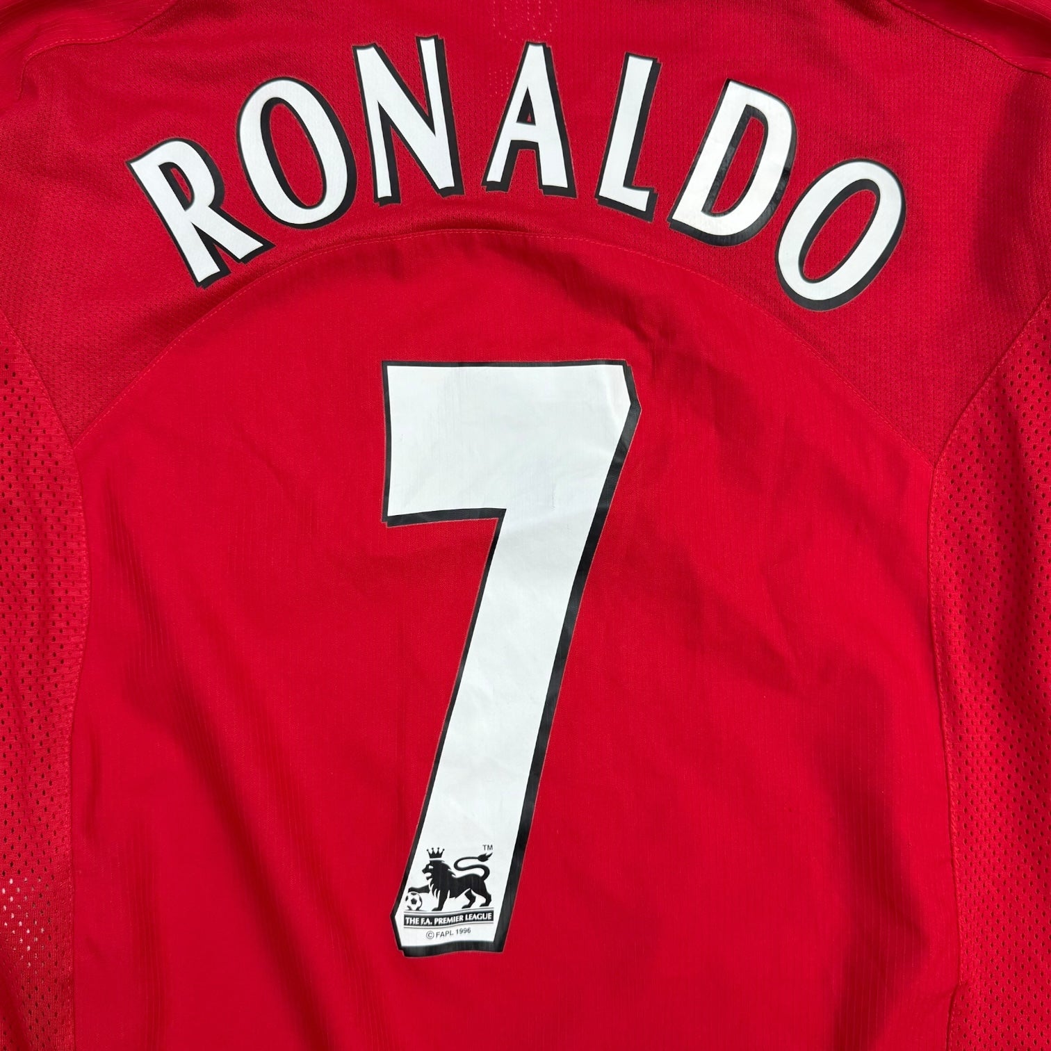 2006 Nike T90 Manchester United Cristiano Ronaldo Jersey Red