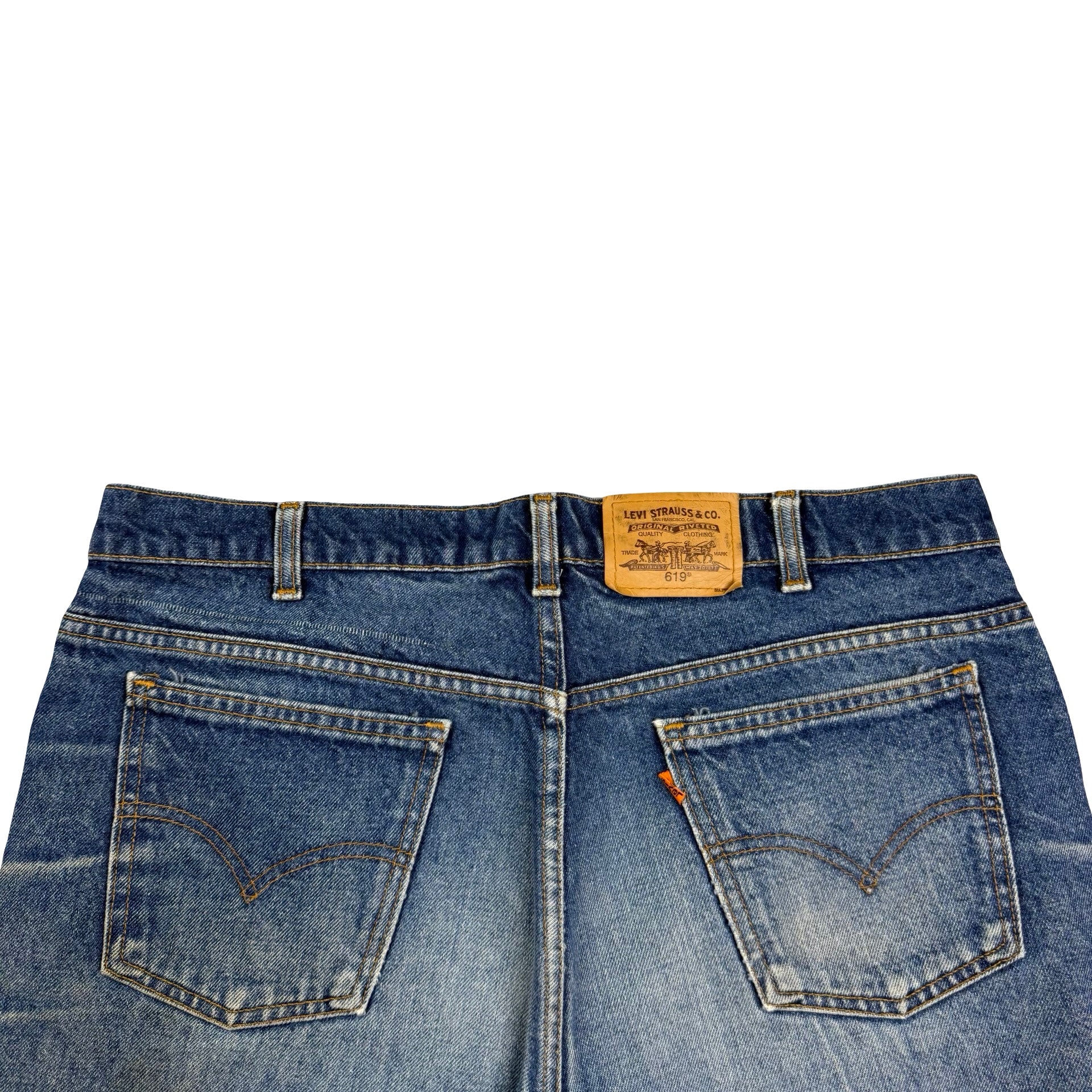 Vintage Levi’s 619 Orange Tab Denim Jeans Blue
