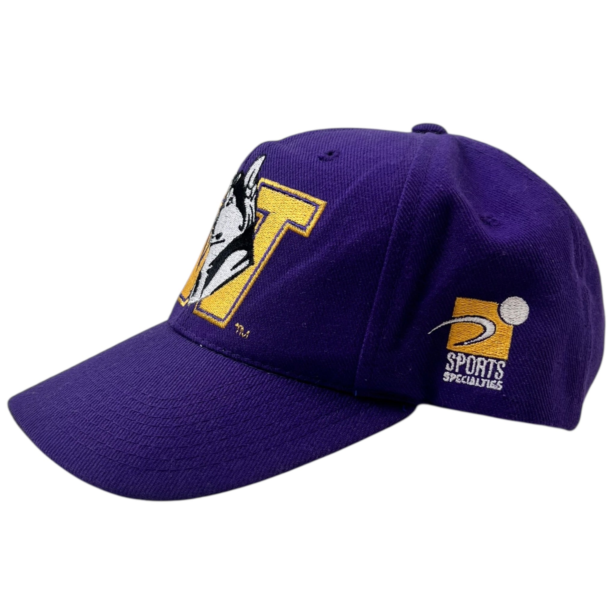 Vintage Washington Huskies Baseball Cap Purple