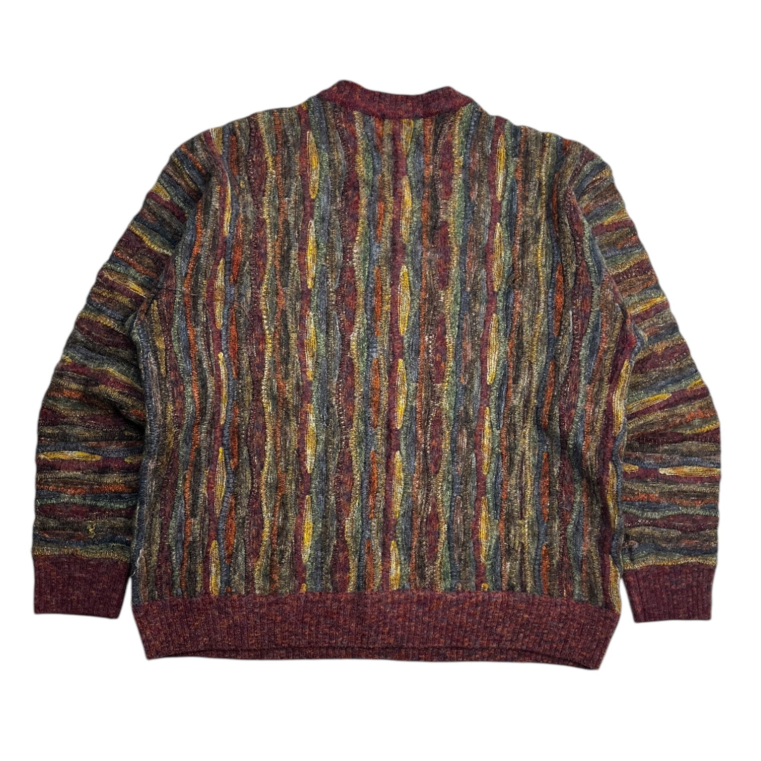 Vintage Marcazzani Wool Textured Knit Multi Hue