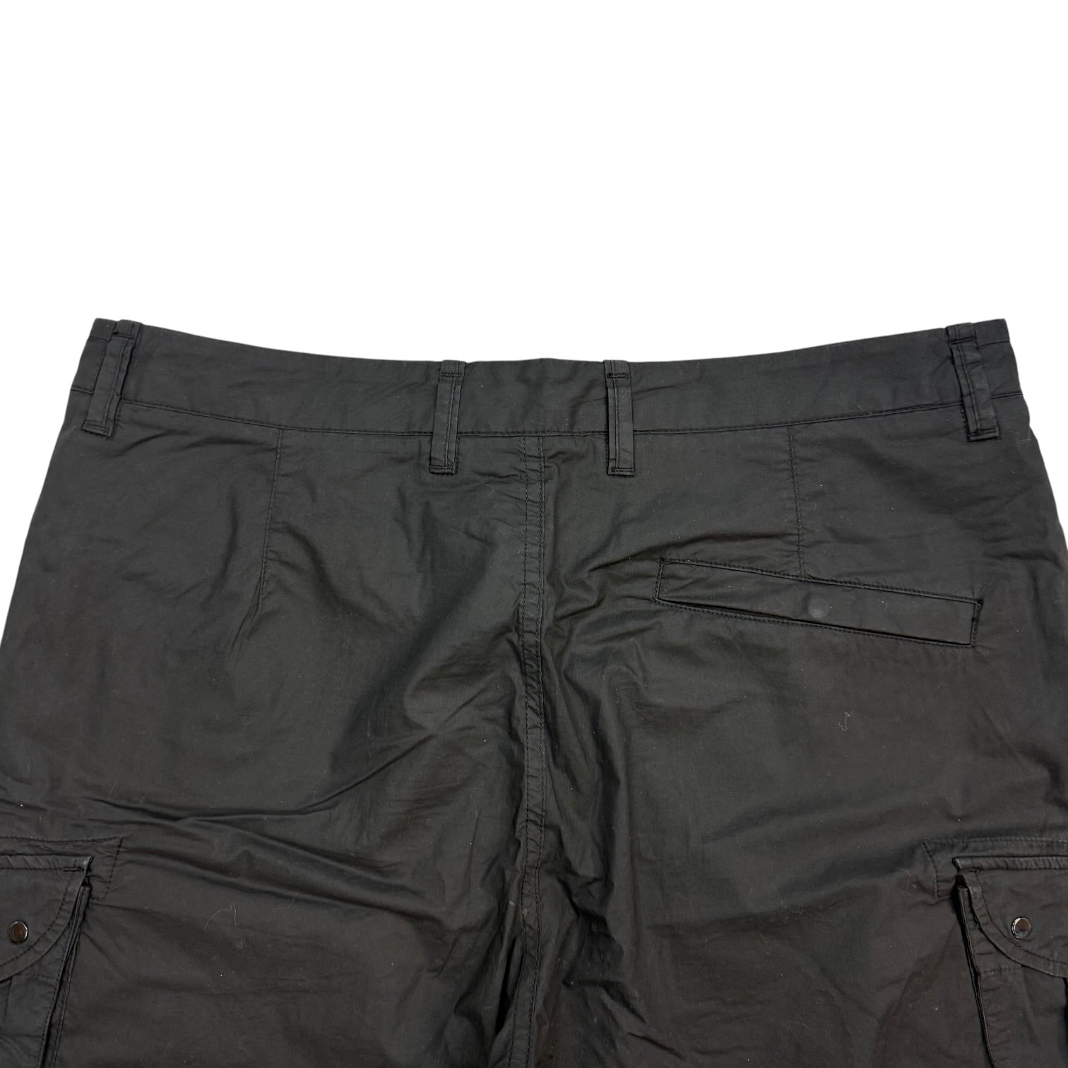 Stone Island Badge Cargo Shorts Black