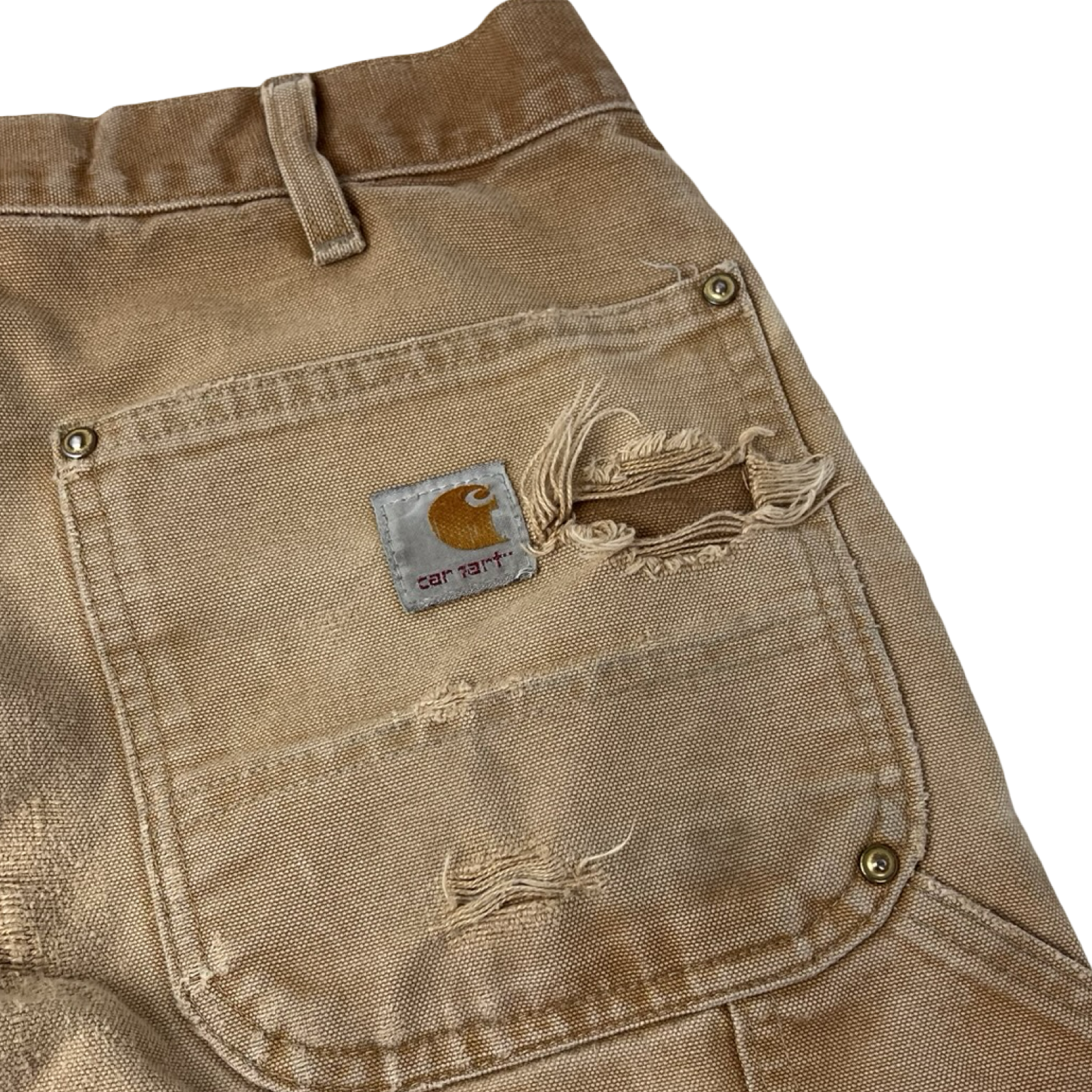 Vintage Carhartt Double Knee Carpenter Pants Beige