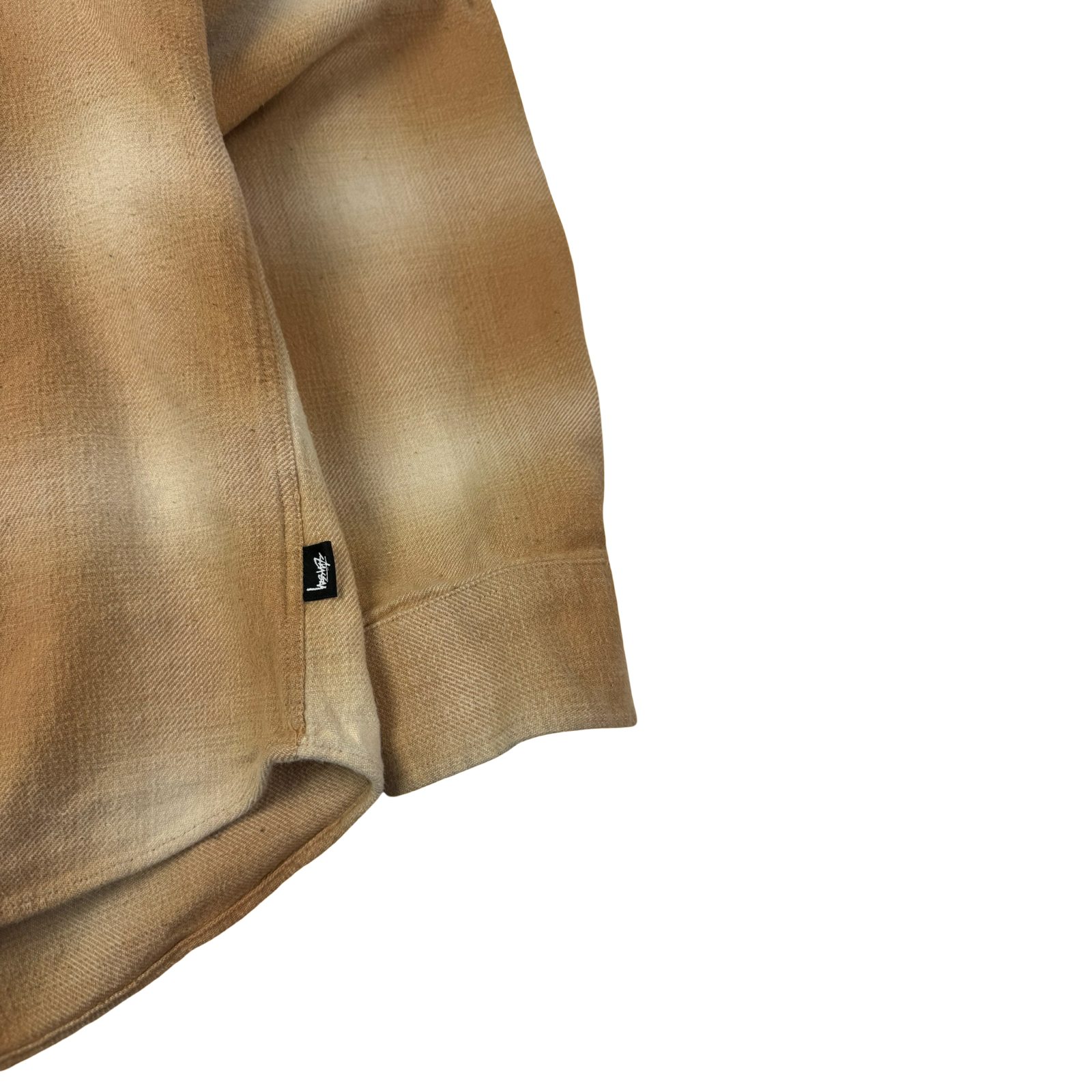 Stussy Flannel Button-Up Shirt Sand