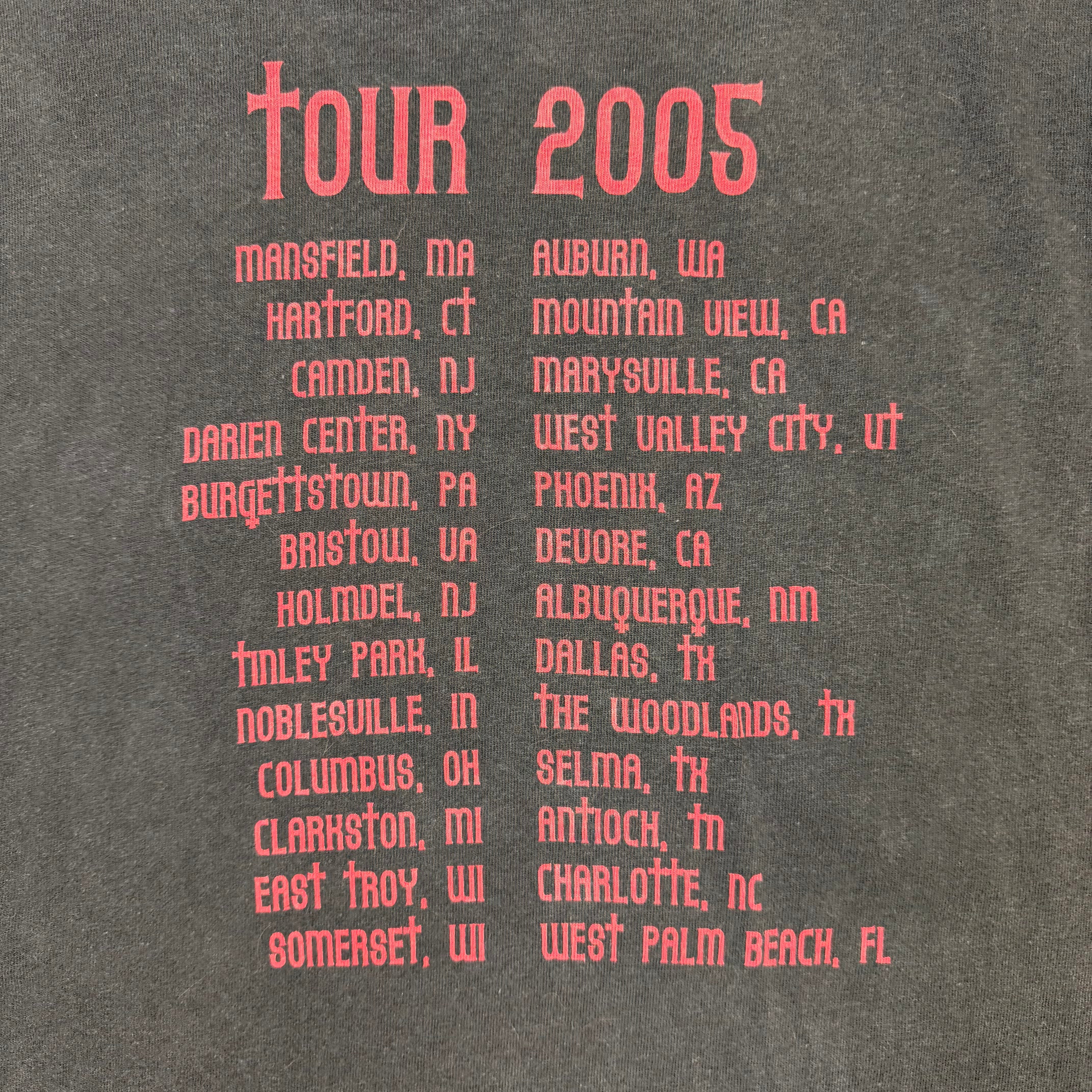 2005 Black Sabbath Winterland Tour Tee Black