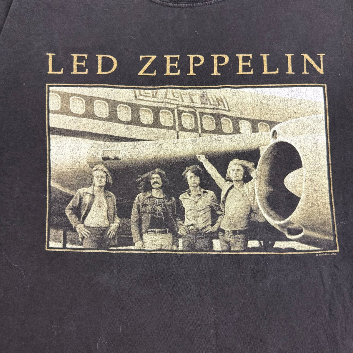 Vintage Led Zeppelin Star Ship Tee Black