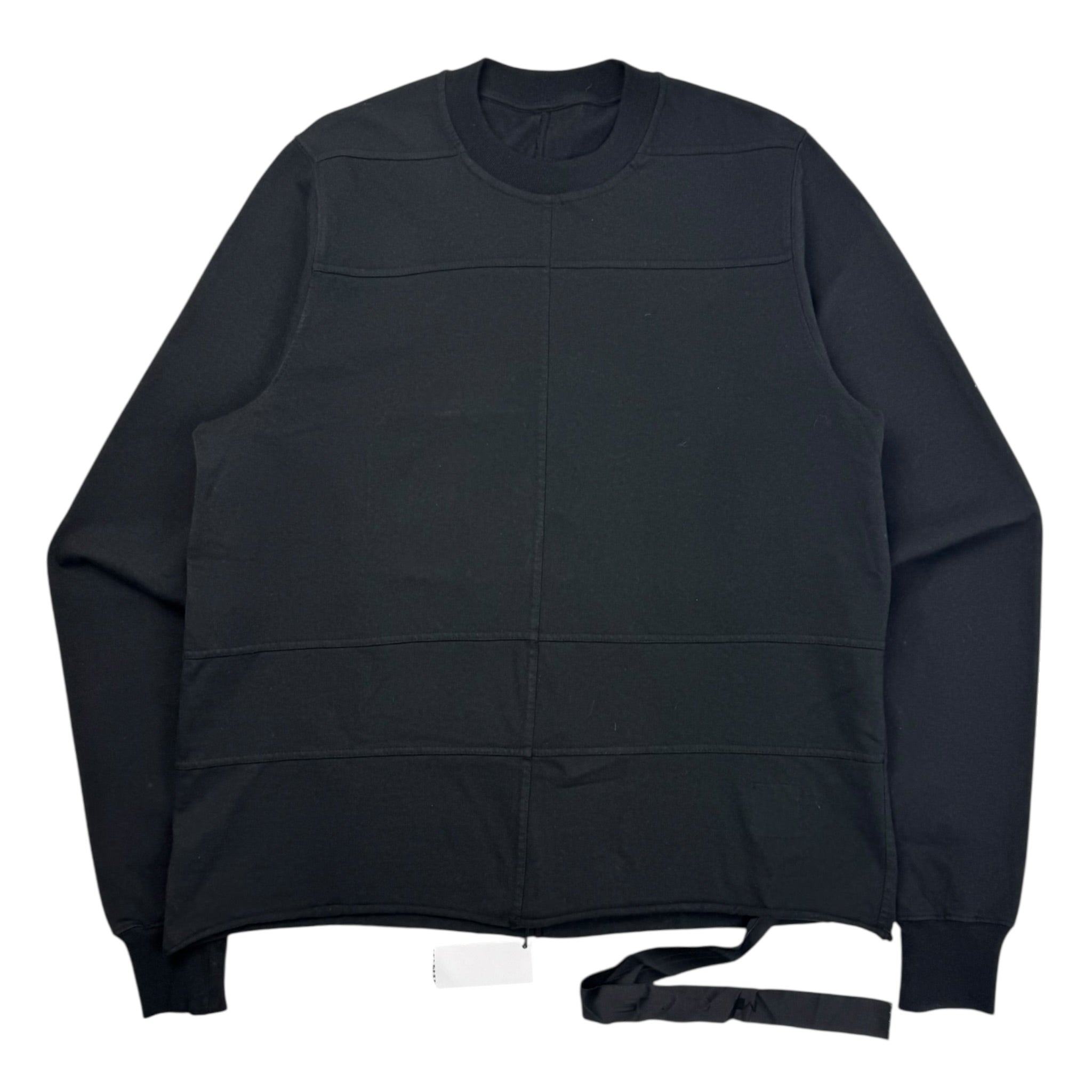 Rick Owens Grid Crew Sweatshirt Black