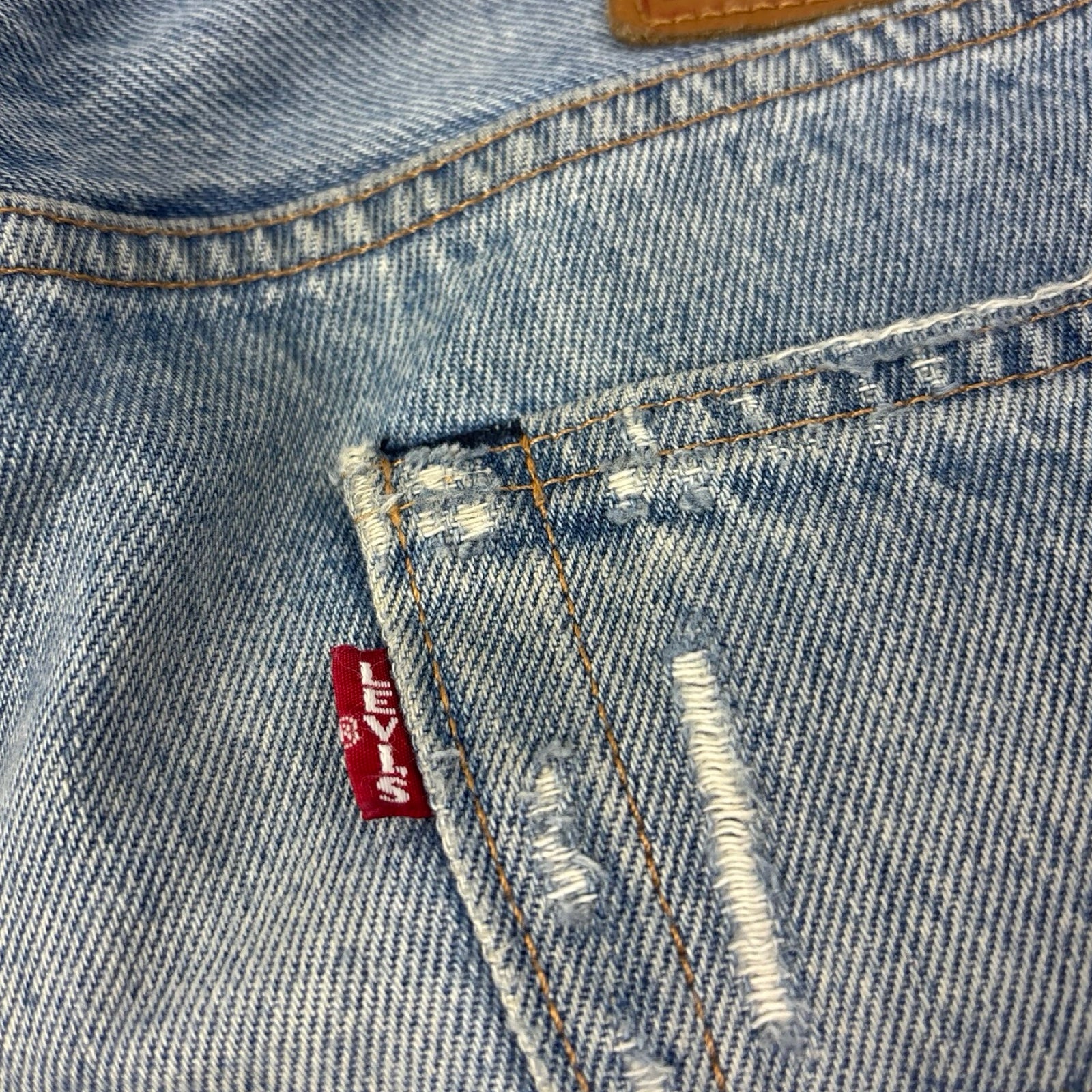 Levi’s Premium 501 Patchwork Medium Wash Jean