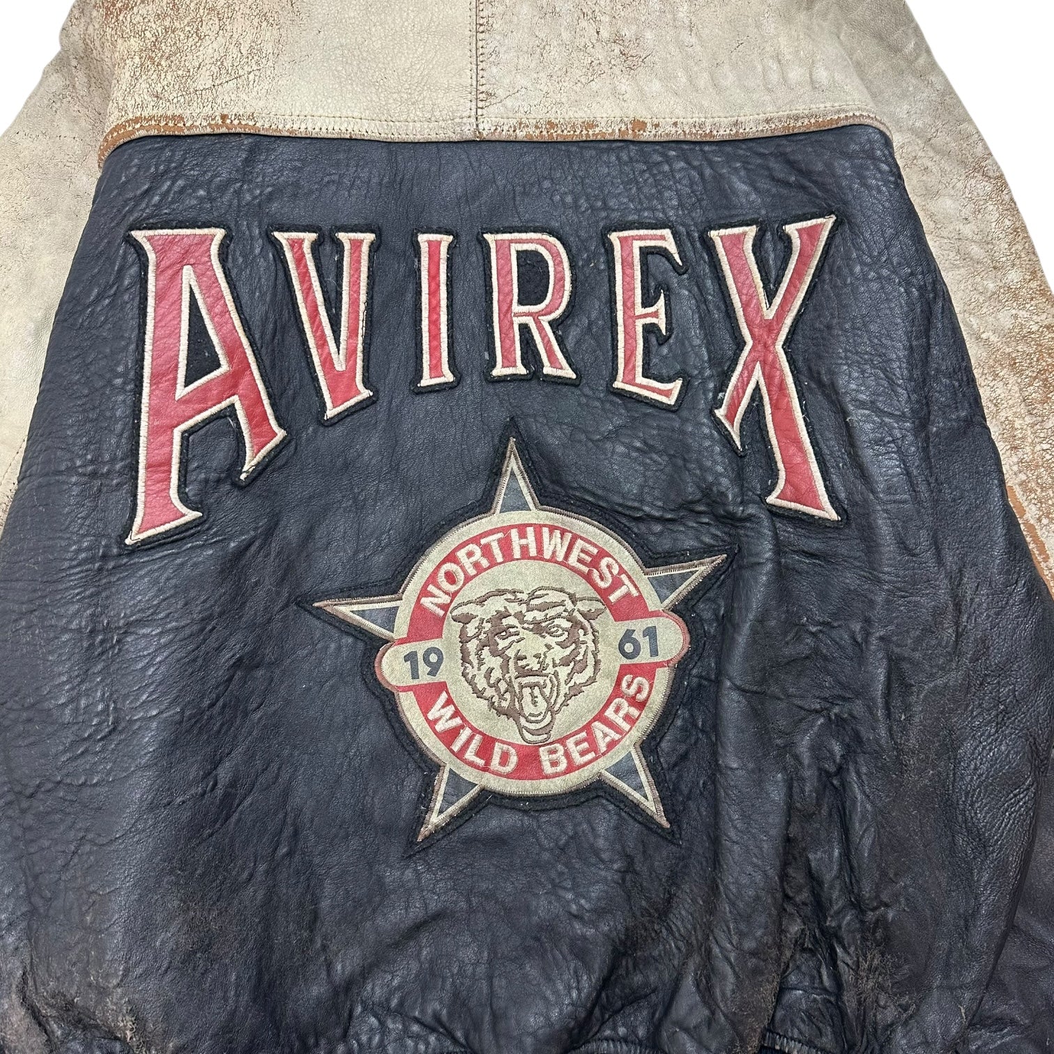 Vintage Avirex Leather Varisty Jacket