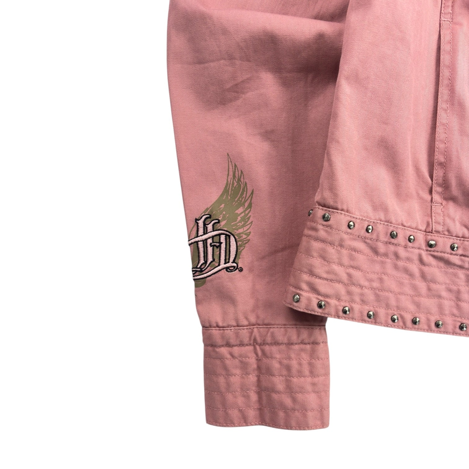 (W) Harley Davidson Moto Jacket Pink