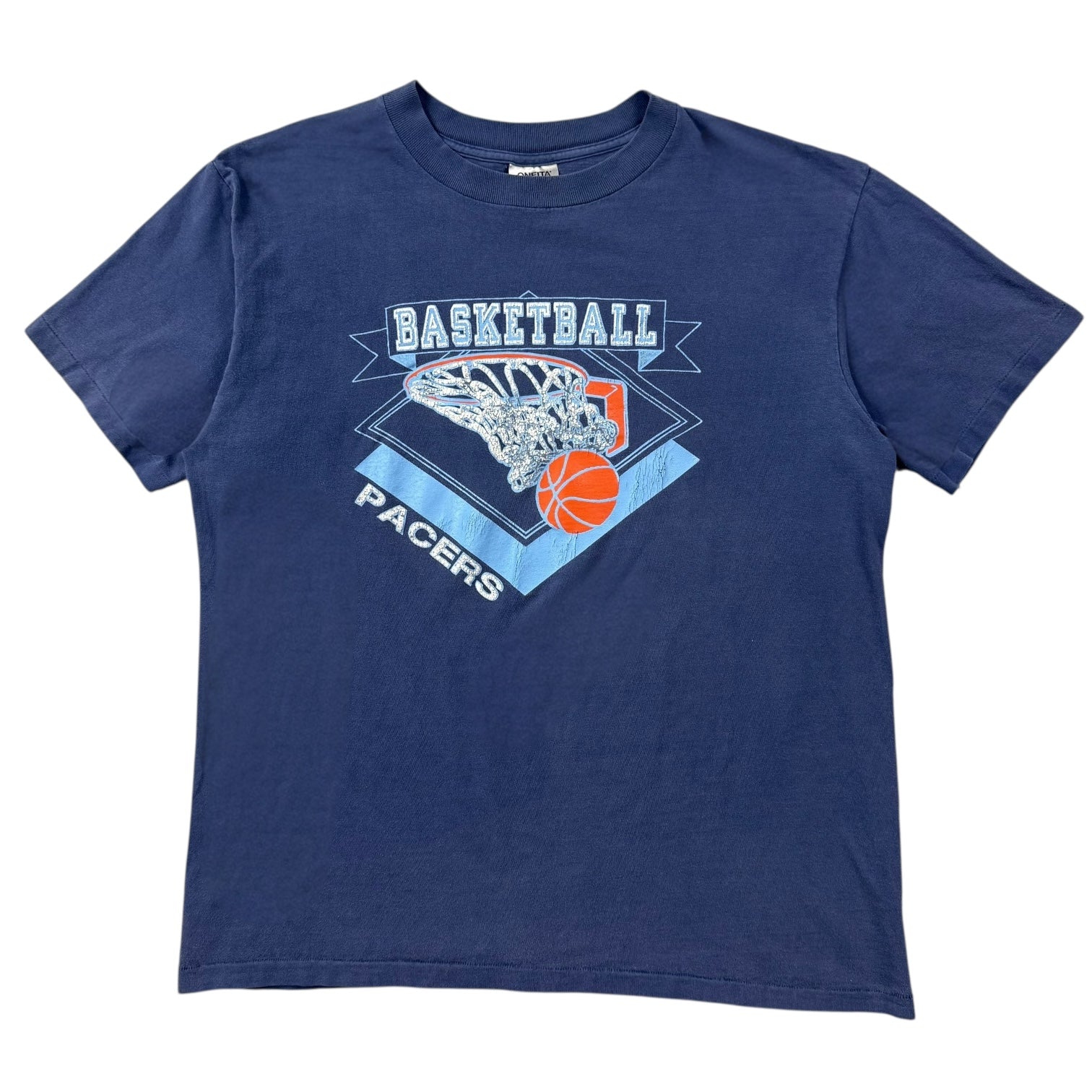 Vintage Pacers Basketball Tee Blue