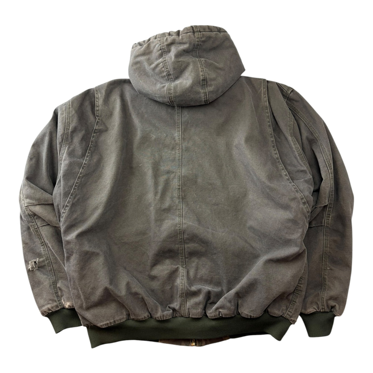 Vintage Berne Canvas Work Jacket Faded Grey