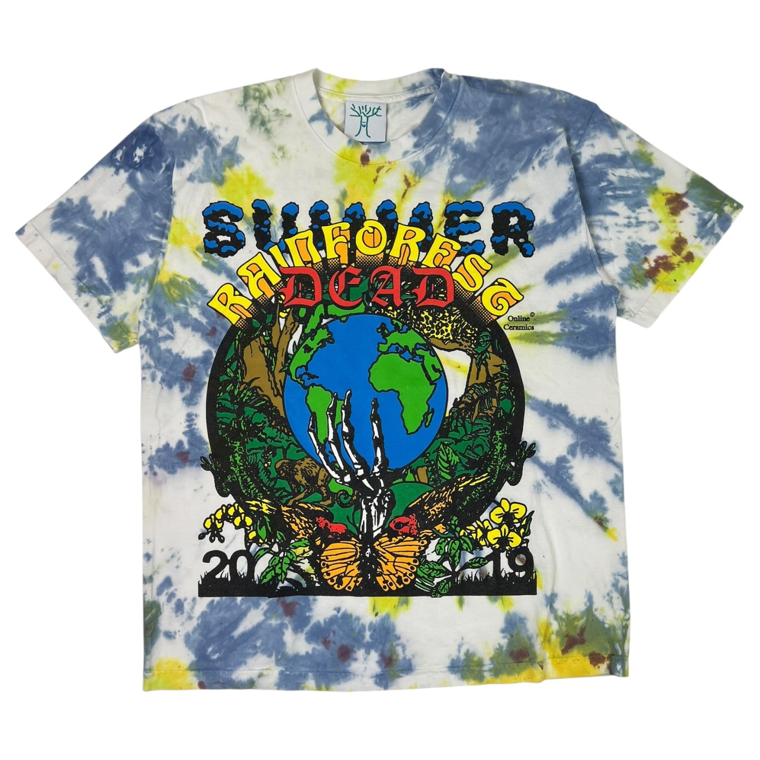 Online Ceramics “Summer Rainforest Dead” Tie Dye T-Shirt