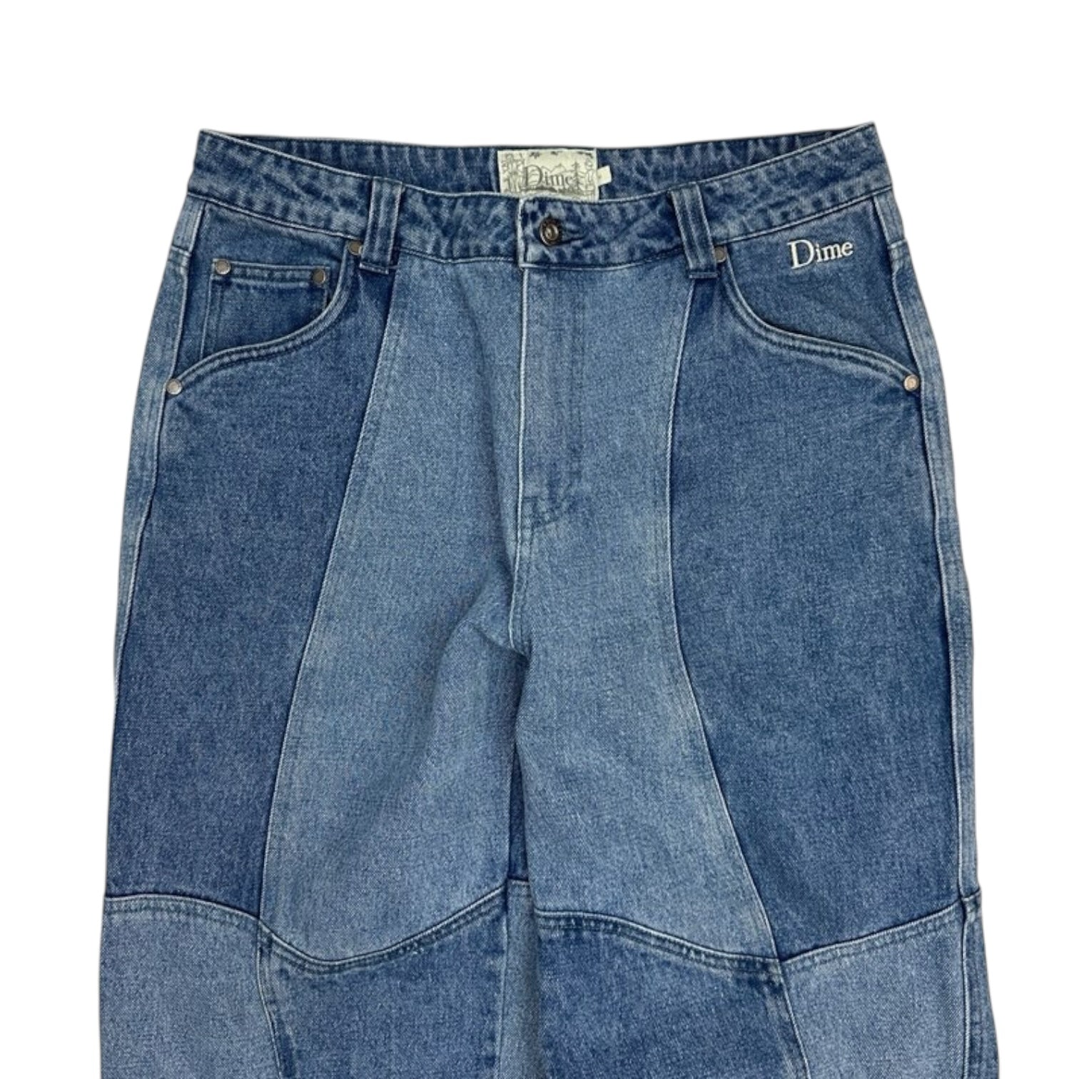 Dime Blocked Relaxed Denim Blue